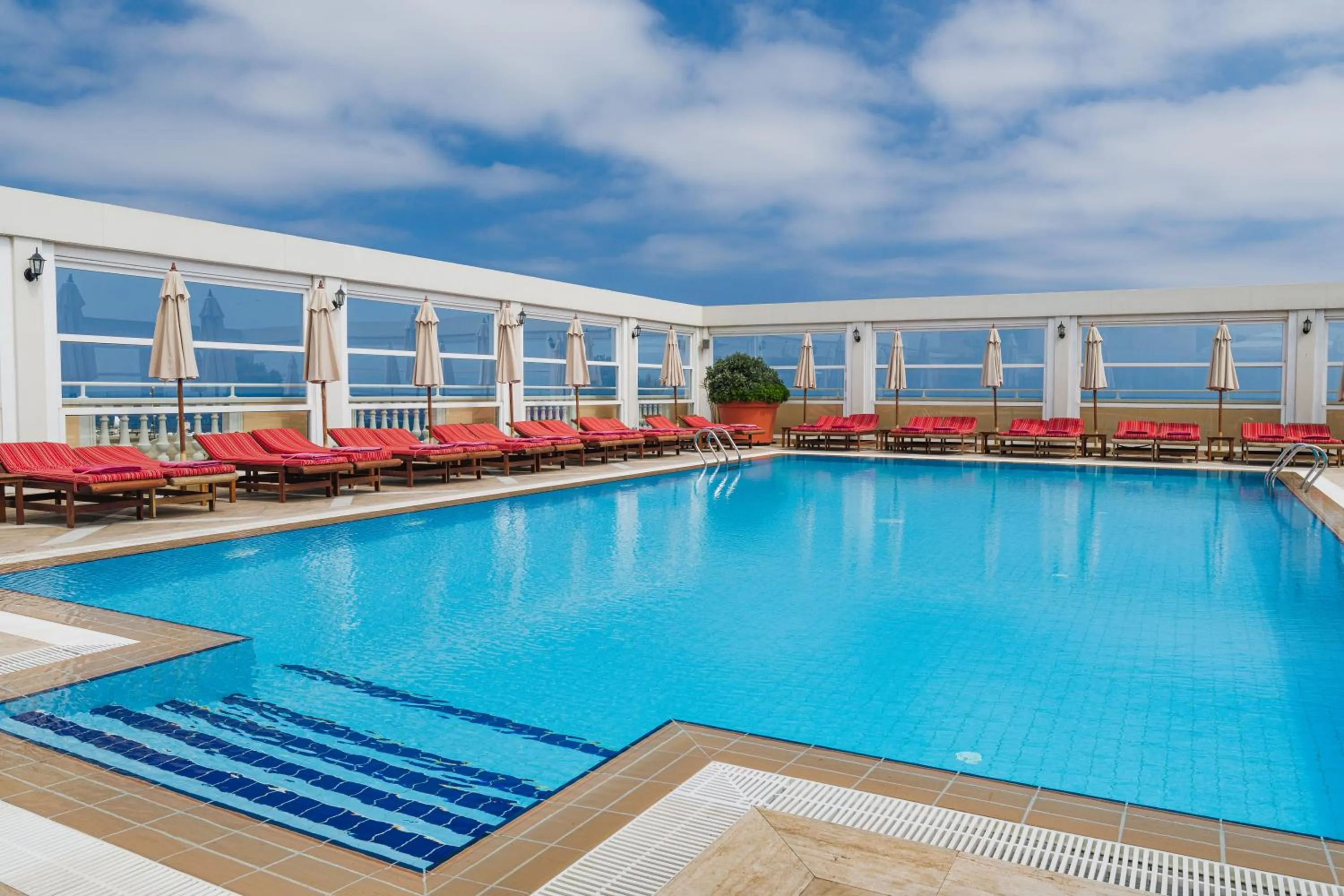 Pool view in The Arkin Colony Hotel