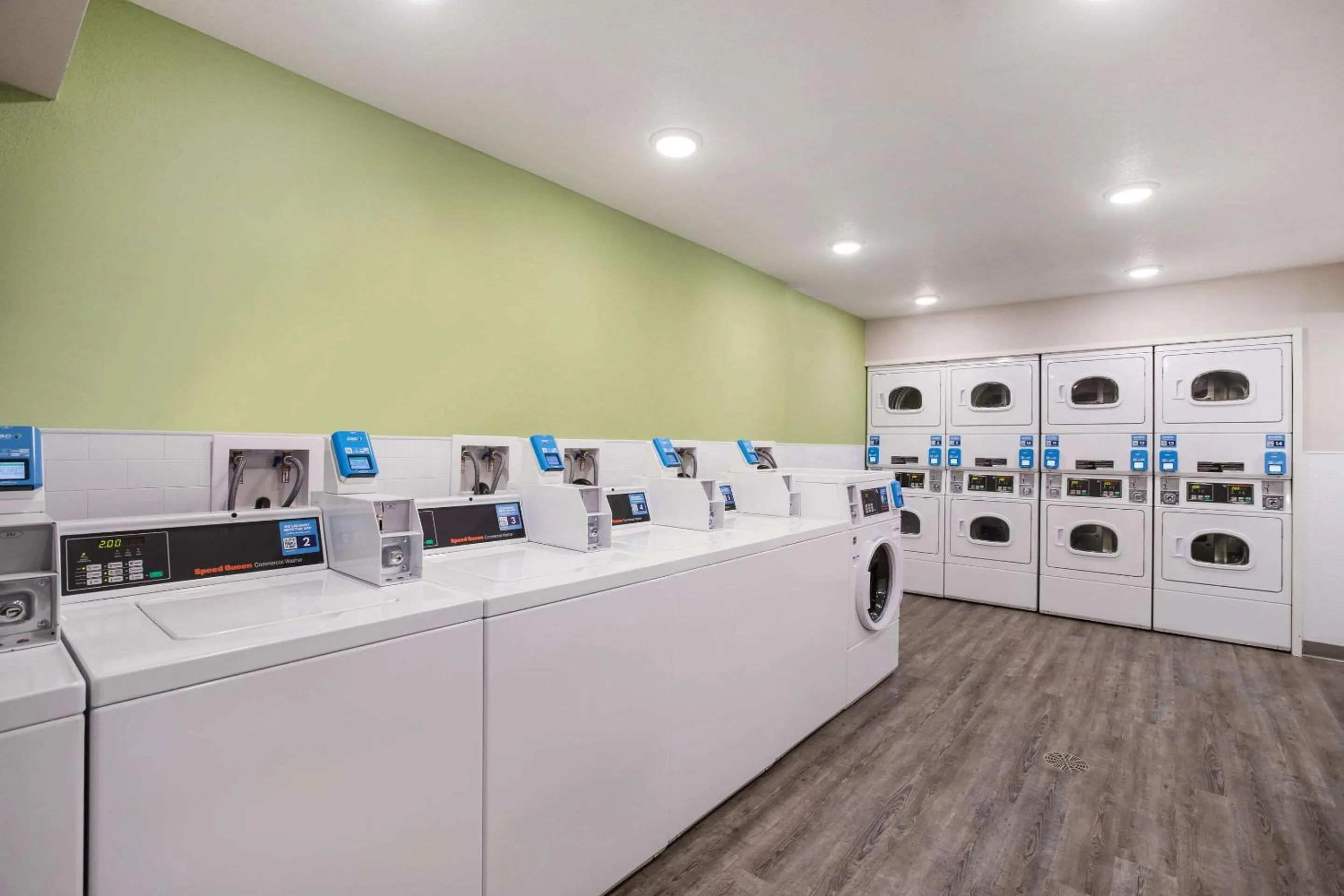 washing machine in WoodSpring Suites Detroit Madison Heights