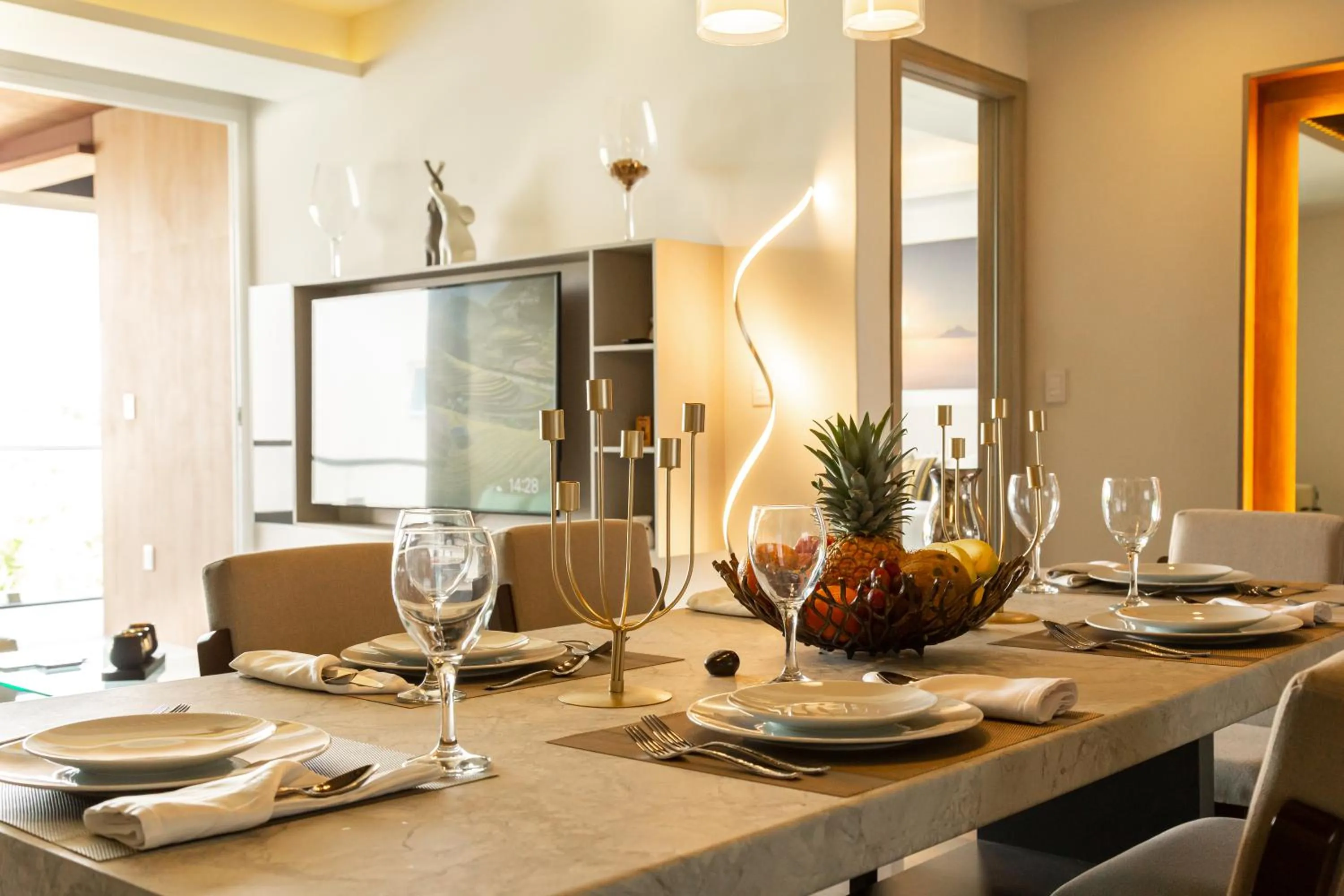 Living room in Fabulous & Exclusive Apartments With Sea View Pool BBQ Garden