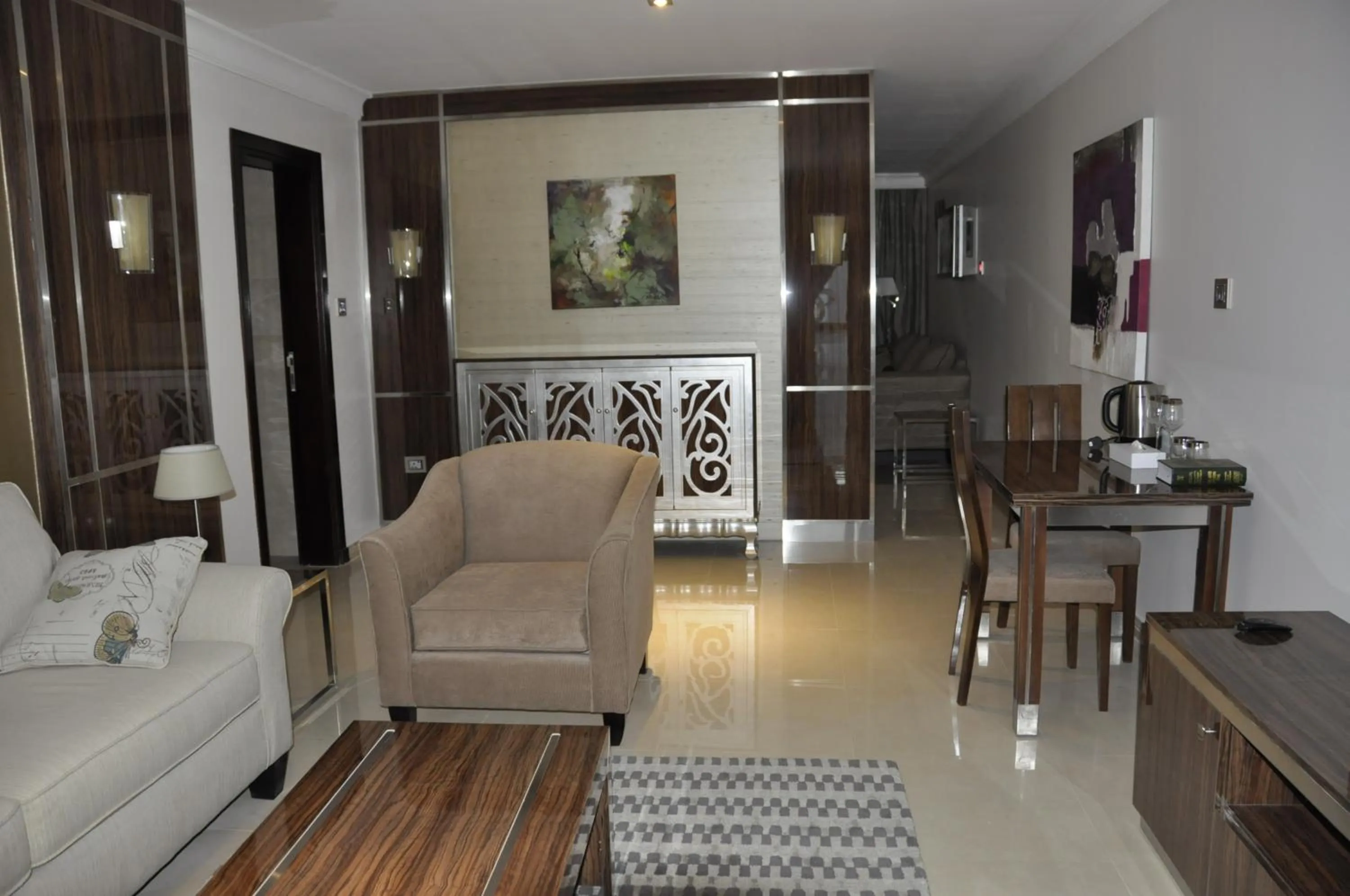 Seating area in Tio Sea Resort