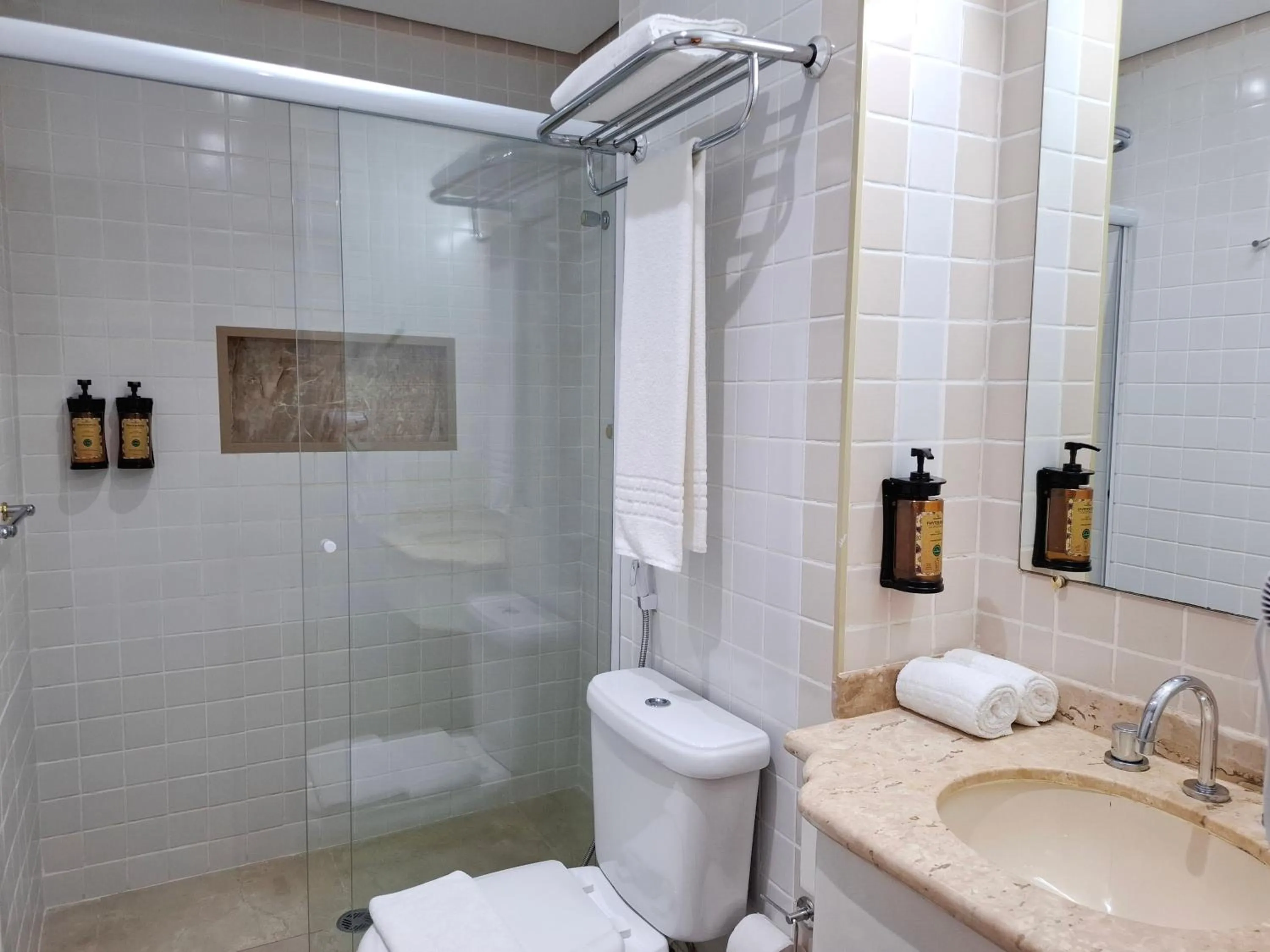 Bathroom in Lindo Flat REFORMADO no coração da Vila Olimpia