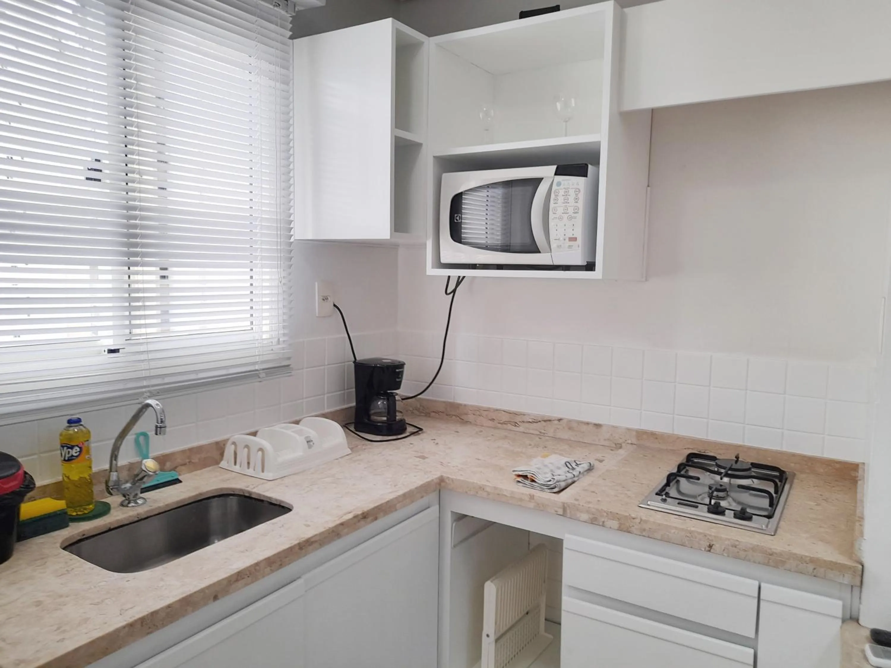 Kitchen or kitchenette in Lindo Flat REFORMADO no coração da Vila Olimpia