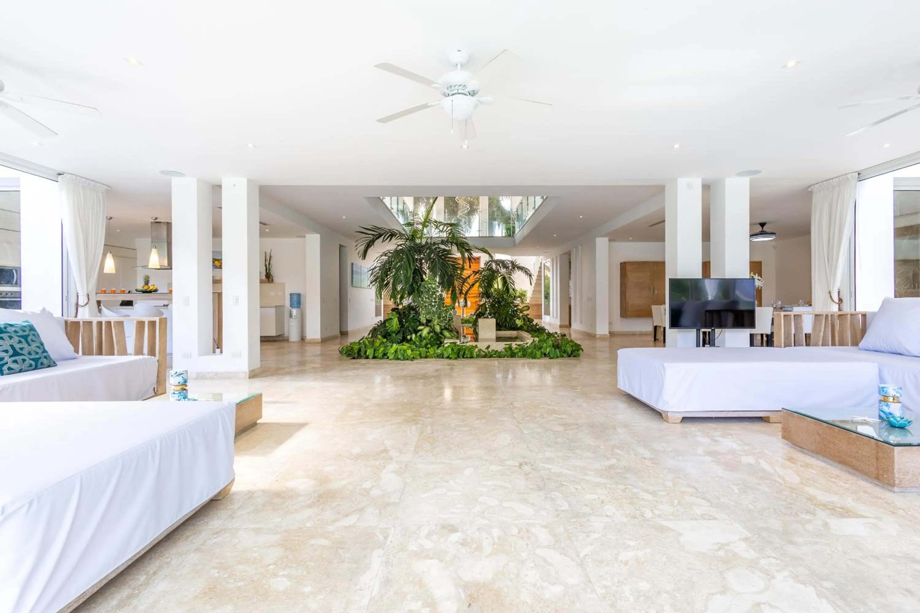 TV and multimedia in Luxury Rentals in Punta Cana - Exclusive Waterfall Villa with Private Pool, BBQ, Maid, Golf