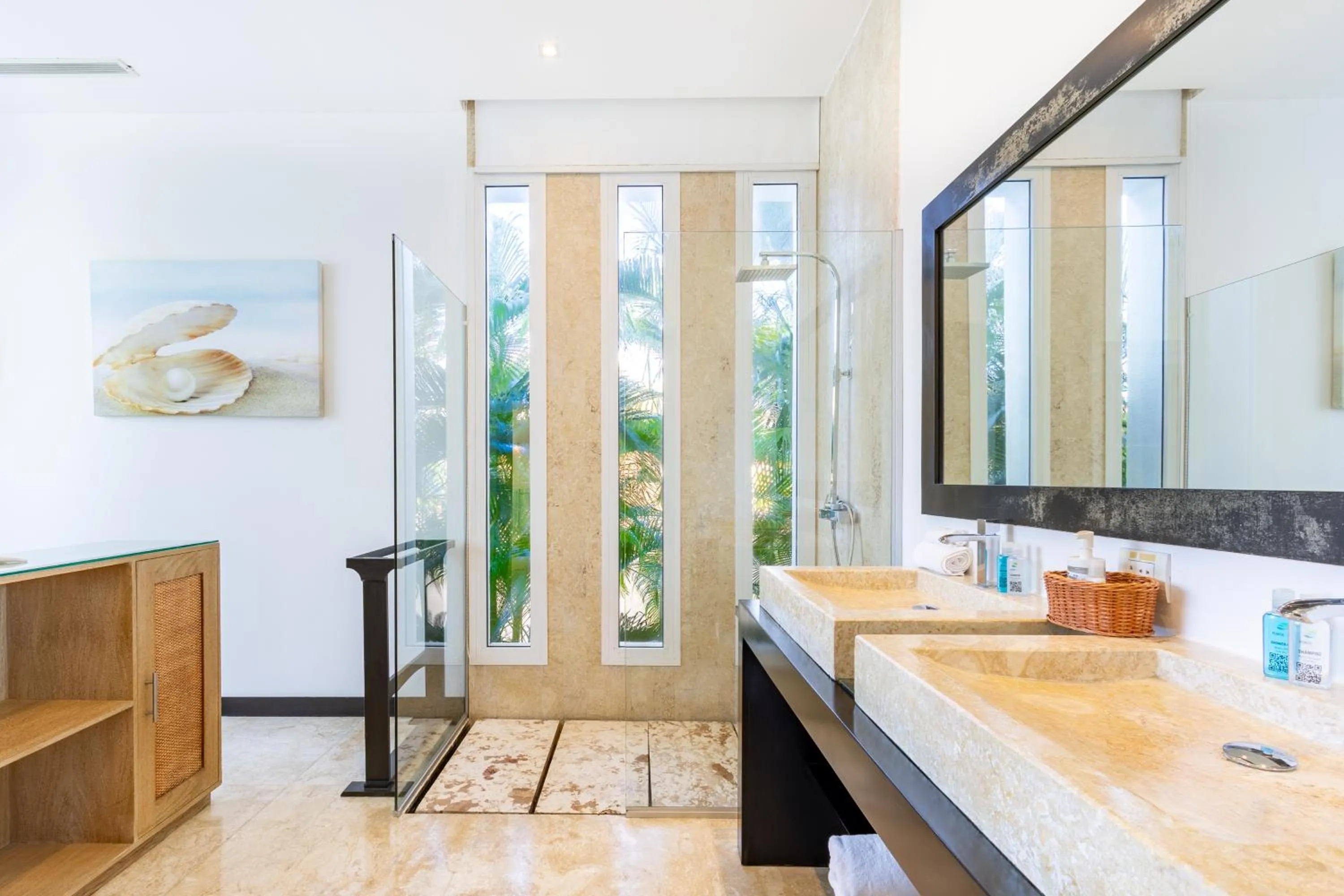 Shower in Luxury Rentals in Punta Cana - Exclusive Waterfall Villa with Private Pool, BBQ, Maid, Golf