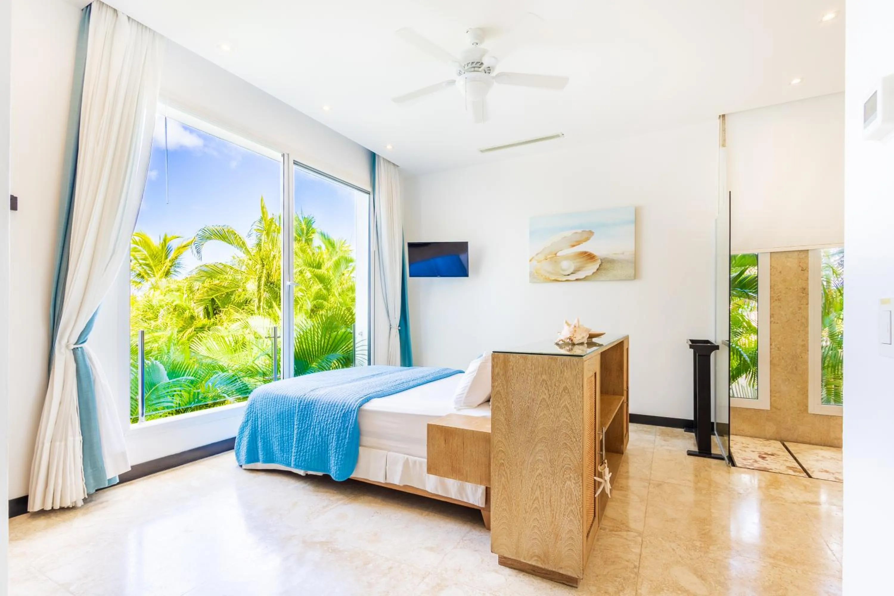 Bed in Luxury Rentals in Punta Cana - Exclusive Waterfall Villa with Private Pool, BBQ, Maid, Golf