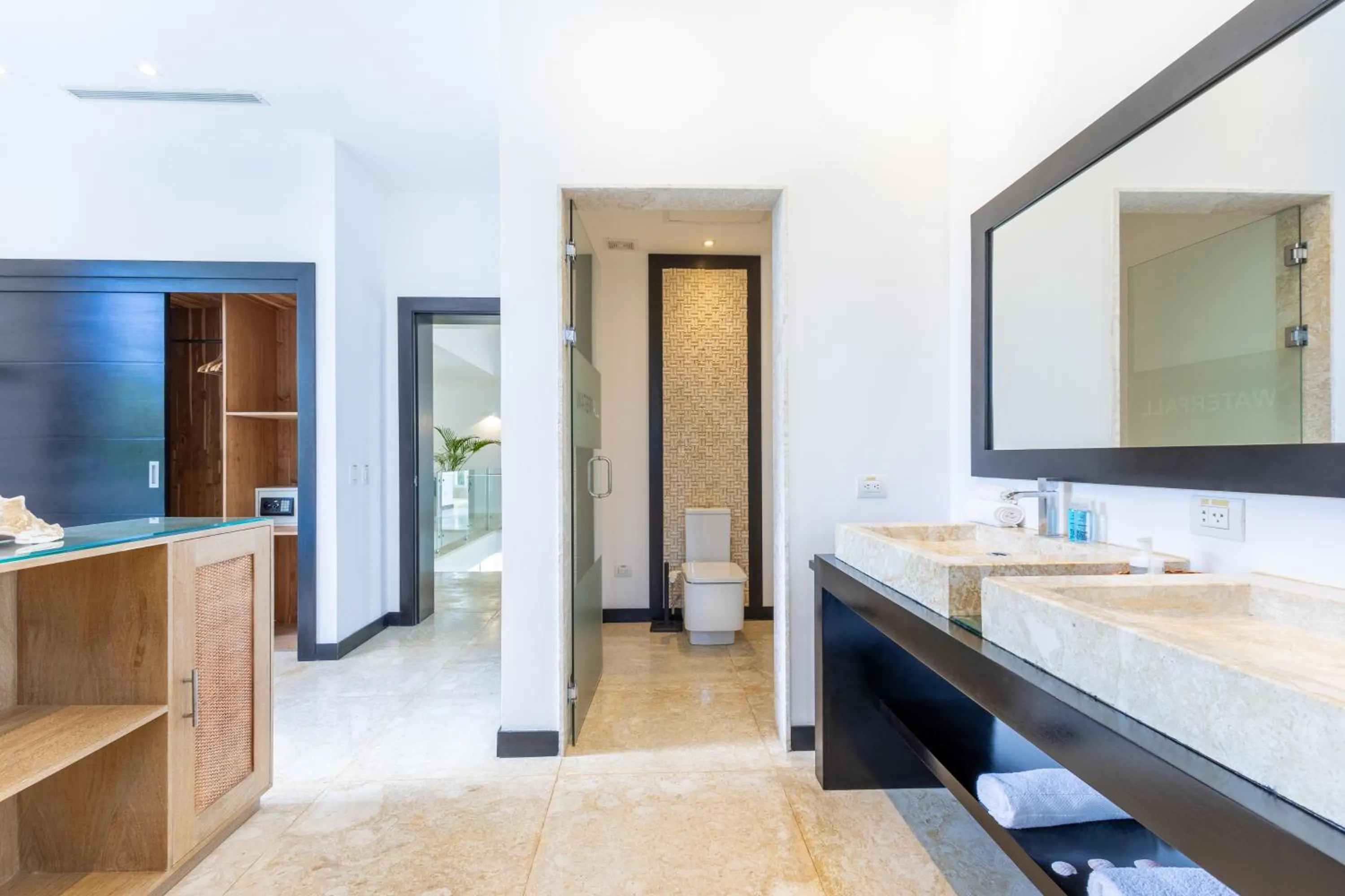 Shower in Luxury Rentals in Punta Cana - Exclusive Waterfall Villa with Private Pool, BBQ, Maid, Golf