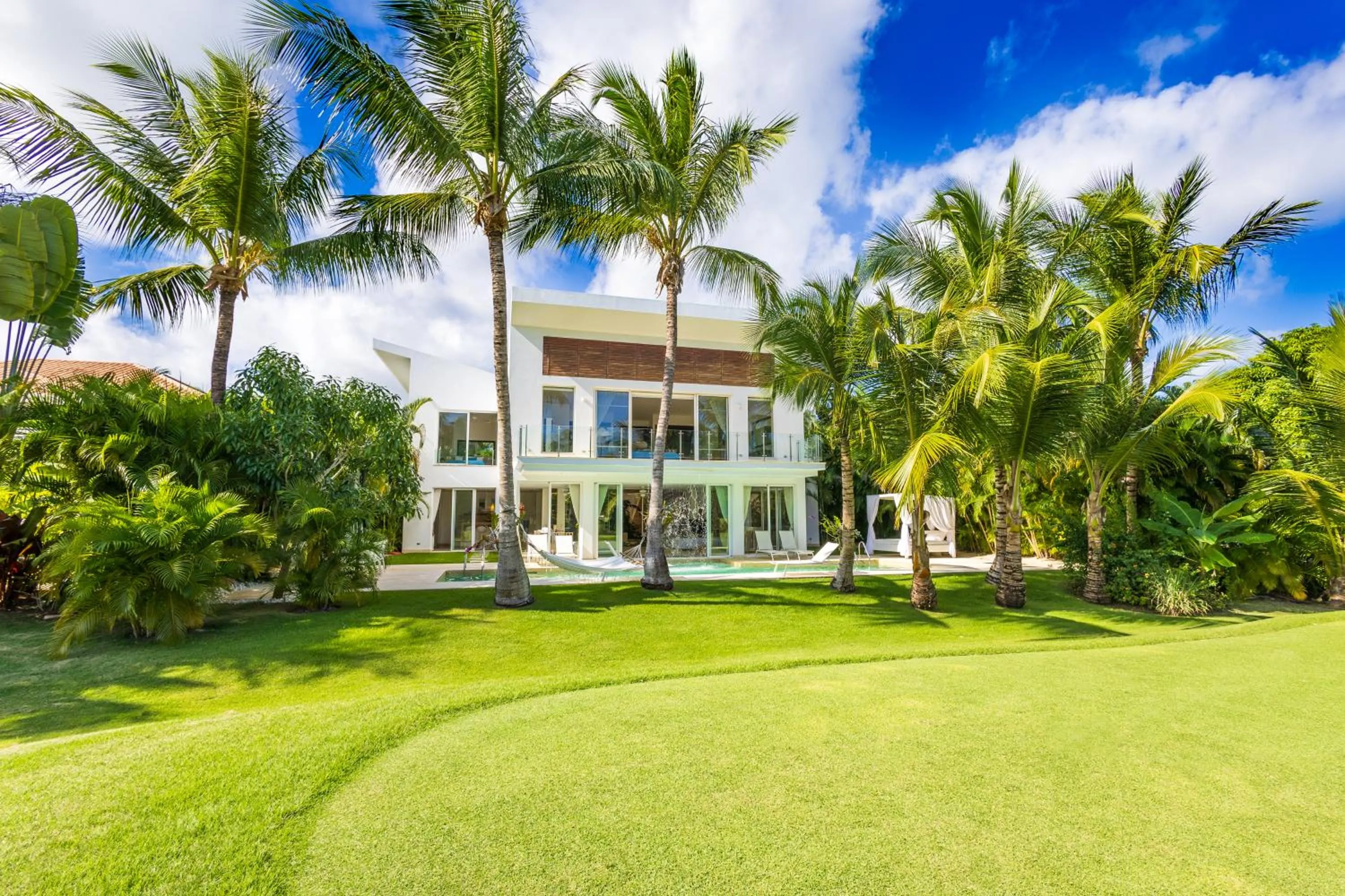 Property building in Luxury Rentals in Punta Cana - Exclusive Waterfall Villa with Private Pool, BBQ, Maid, Golf