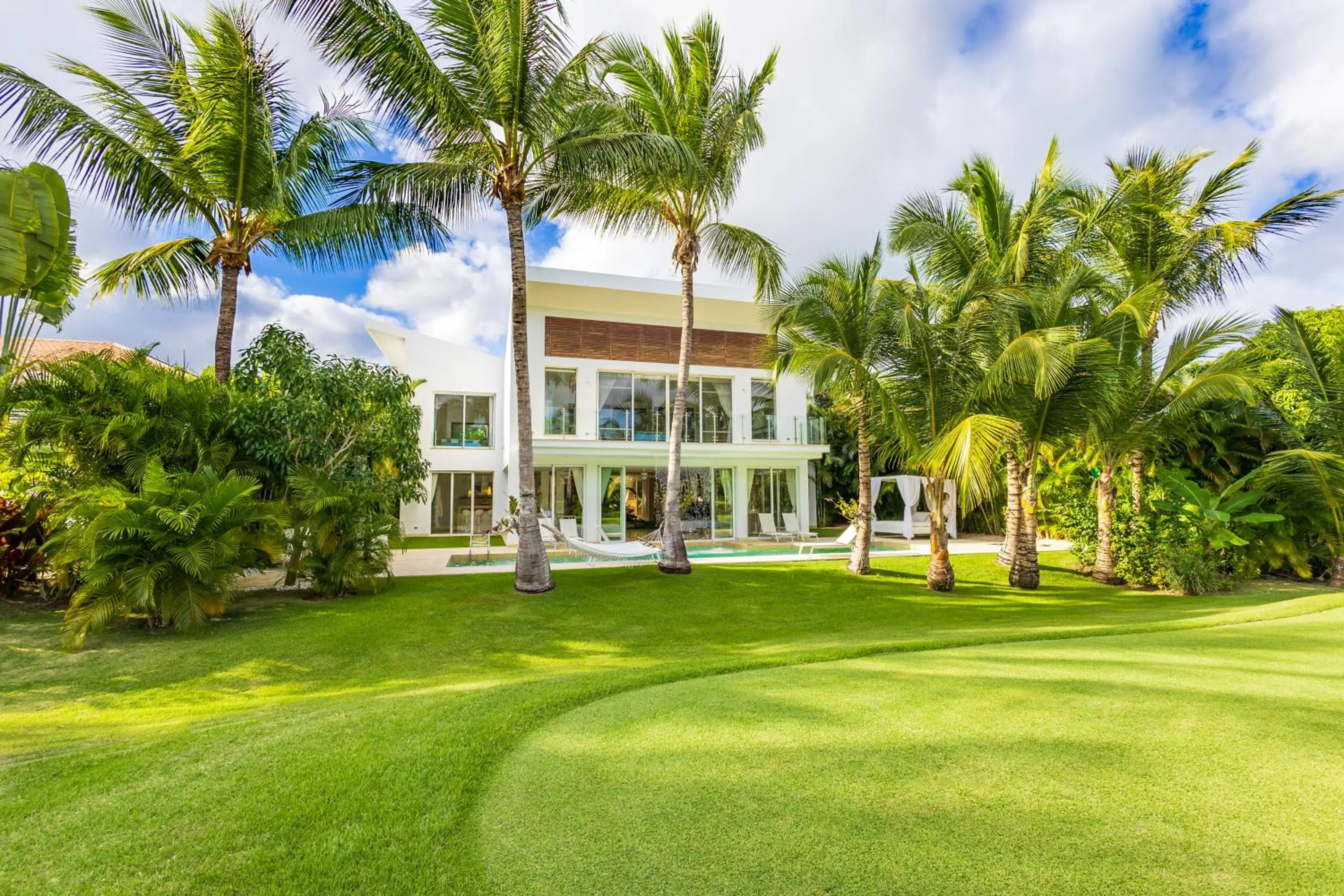 Property building in Luxury Rentals in Punta Cana - Exclusive Waterfall Villa with Private Pool, BBQ, Maid, Golf