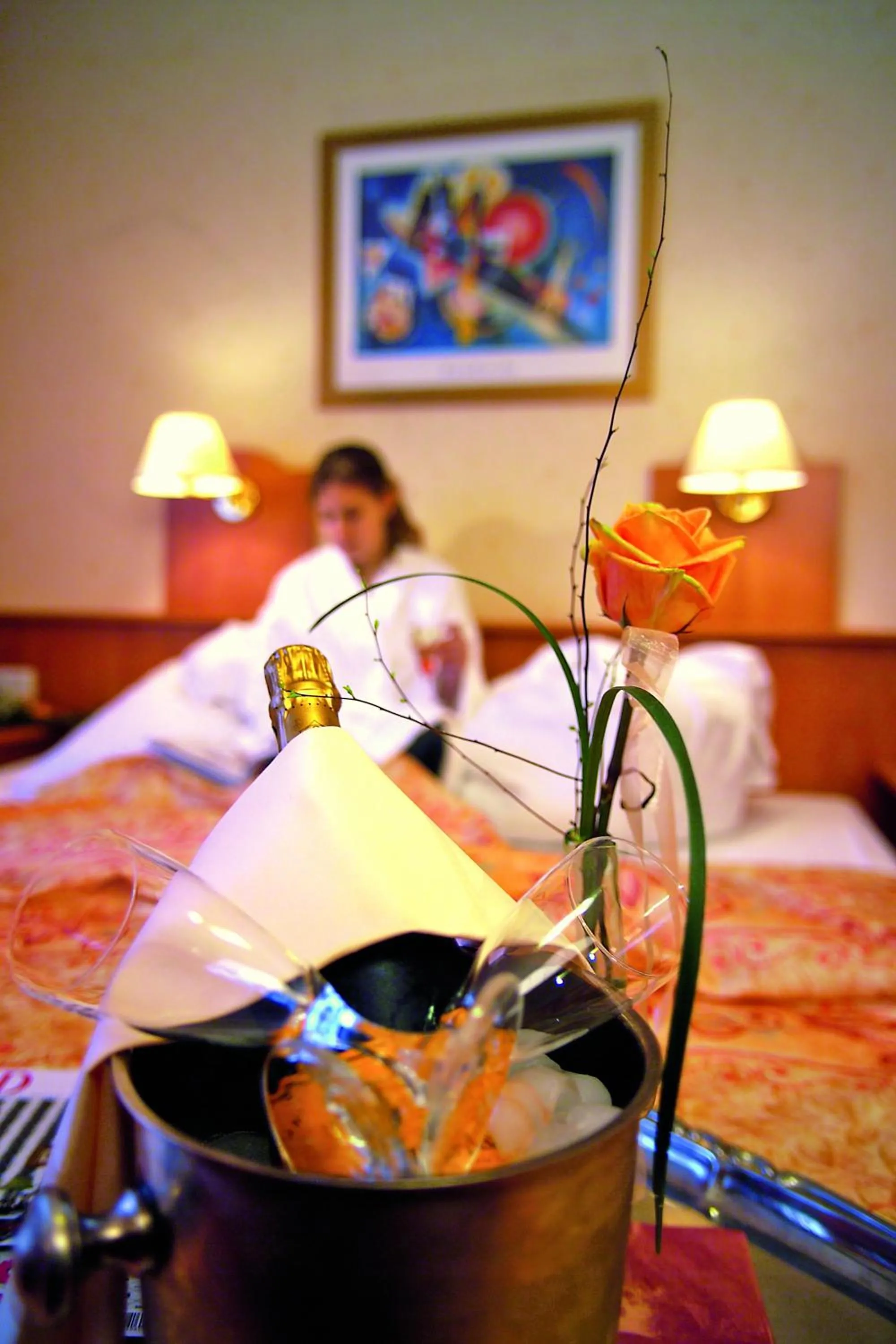 Photo of the whole room, Bed in Hotel Die Kleine Blume