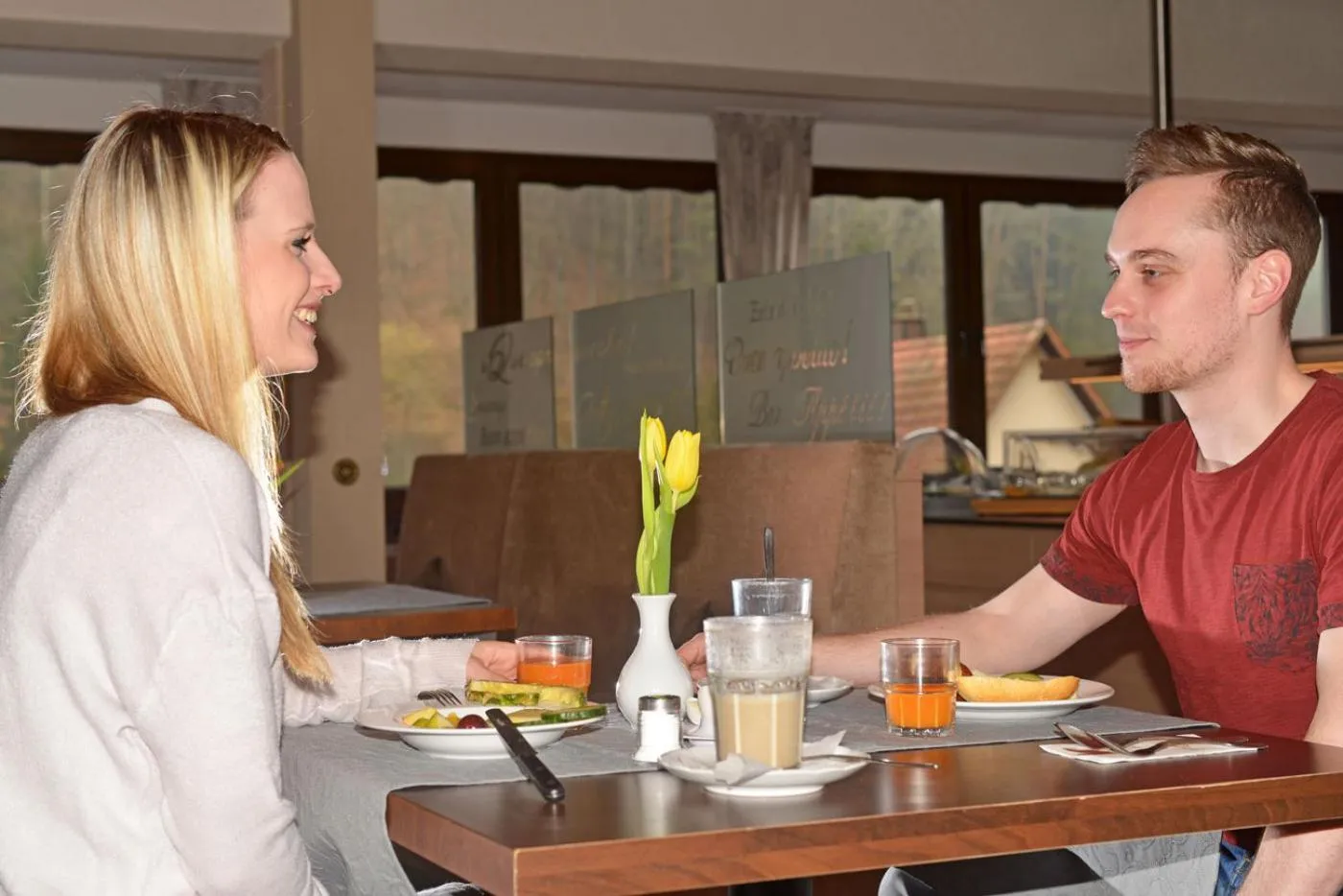 Buffet breakfast in Hotel Die Kleine Blume