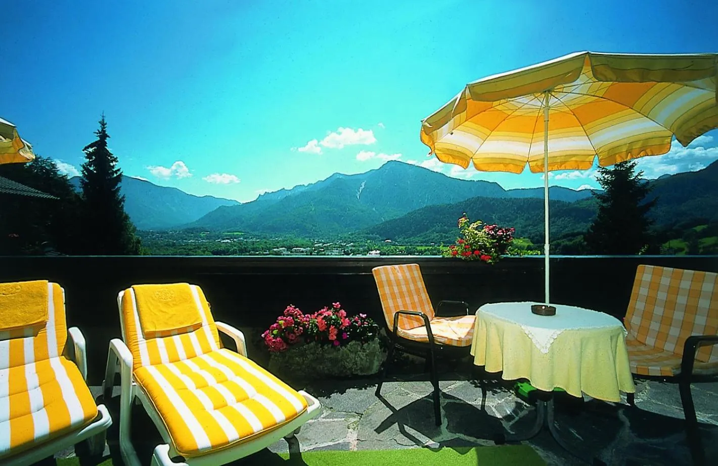 Balcony/Terrace in Hotel Restaurant Neu Meran