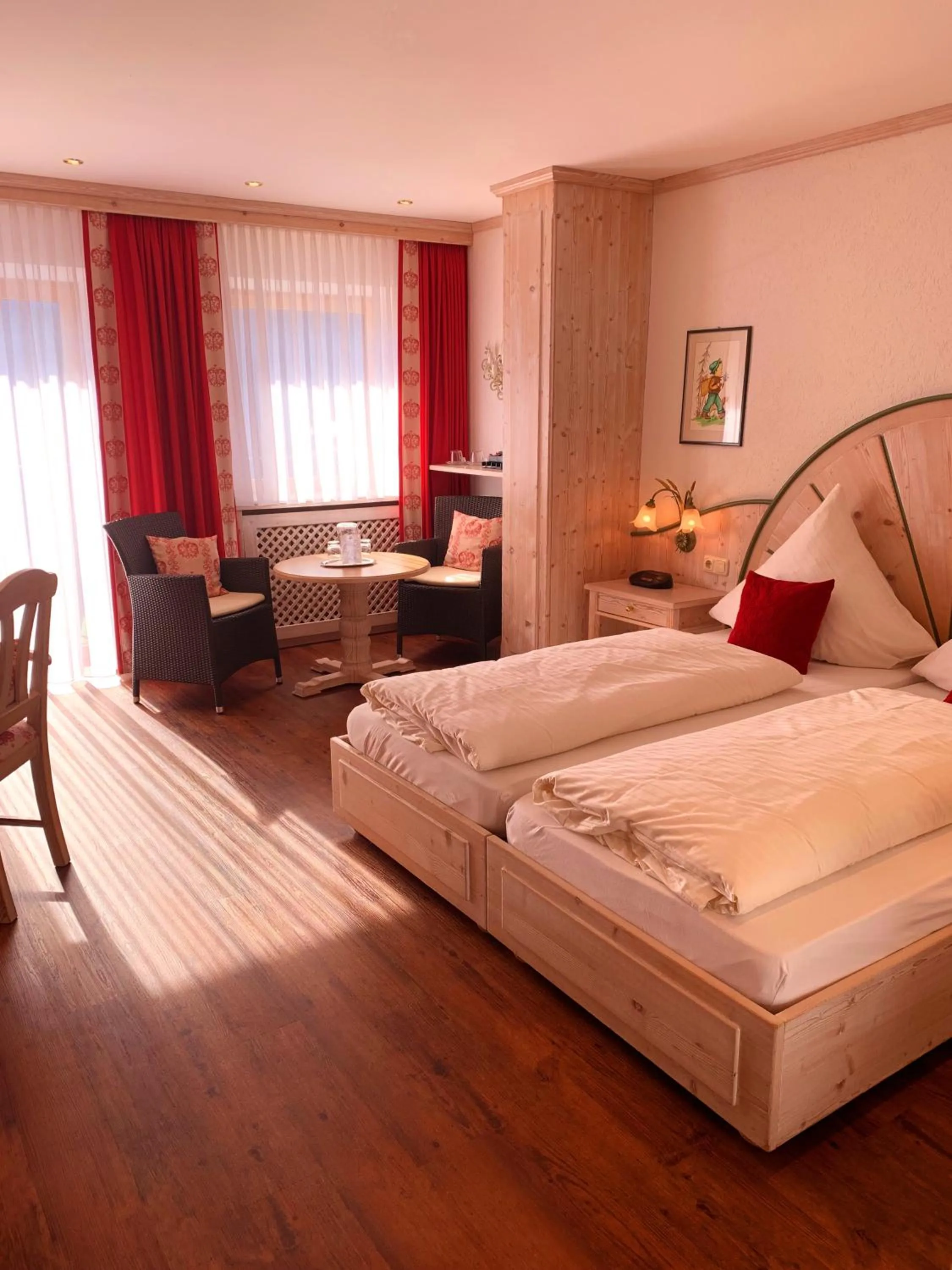 Photo of the whole room, Bed in Hotel Restaurant Neu Meran