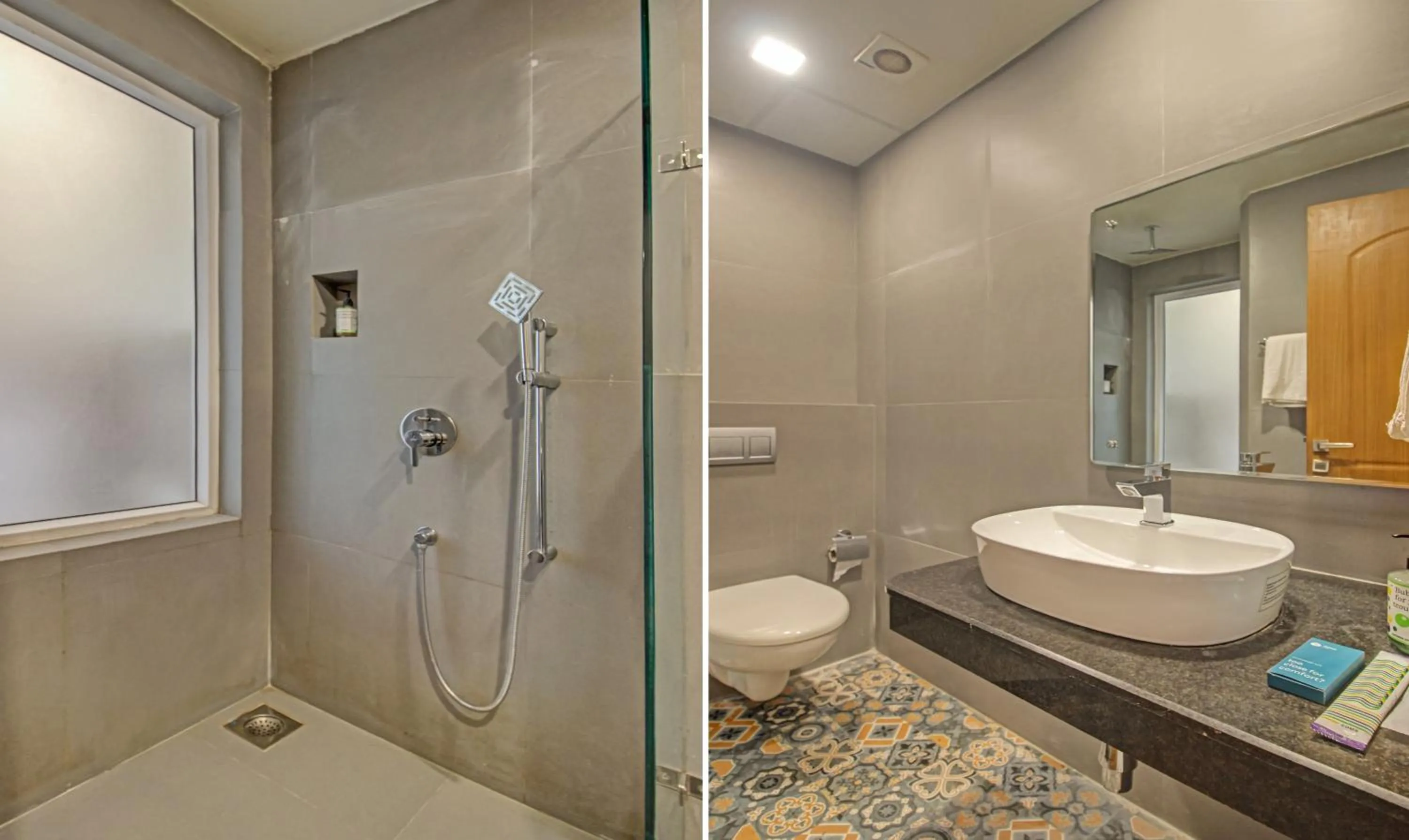 Bathroom in Itsy Hotels Tao Residency, 2 Minutes Walk From Baga Beach