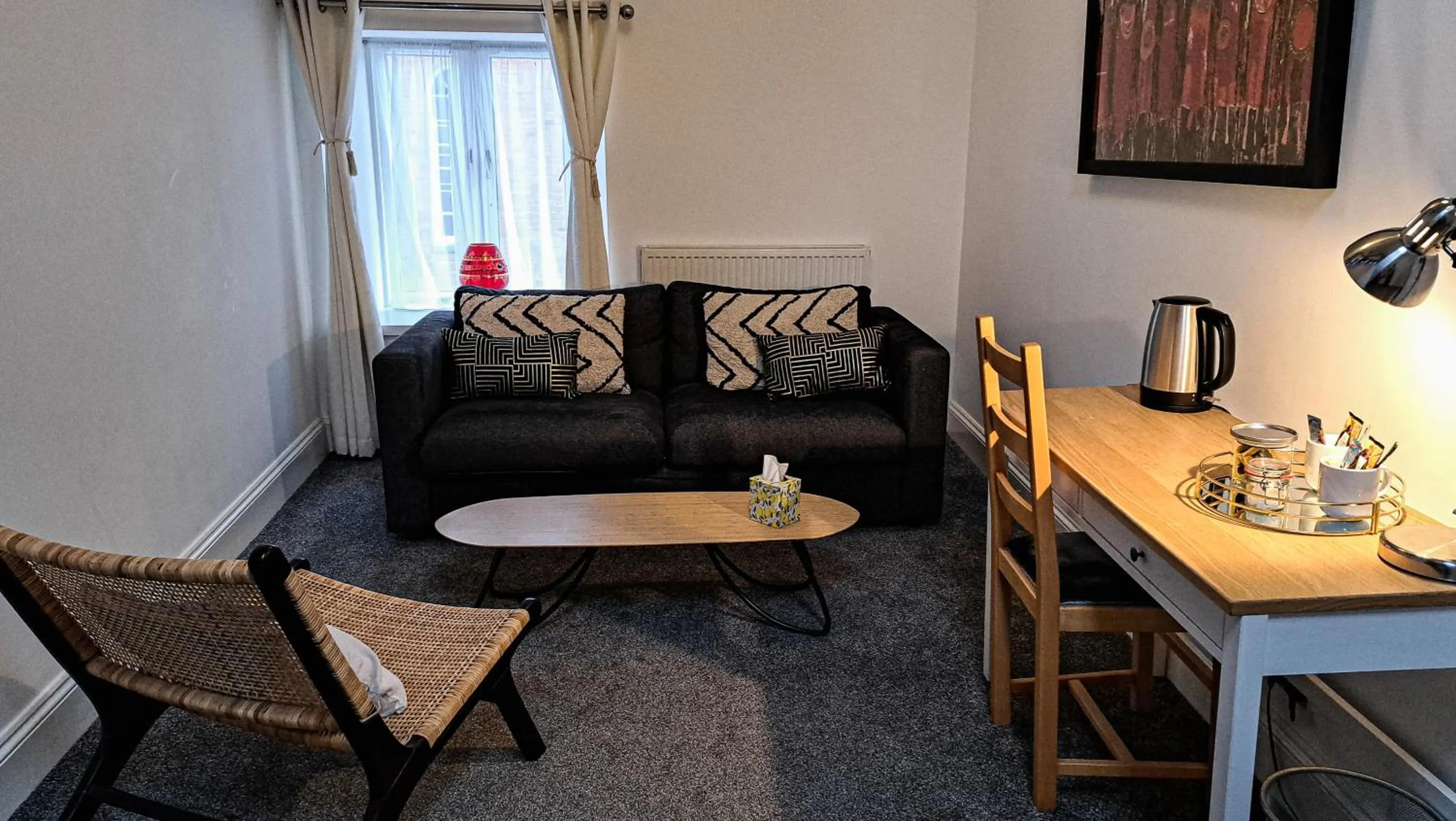 Seating area in The Old Vicarage
