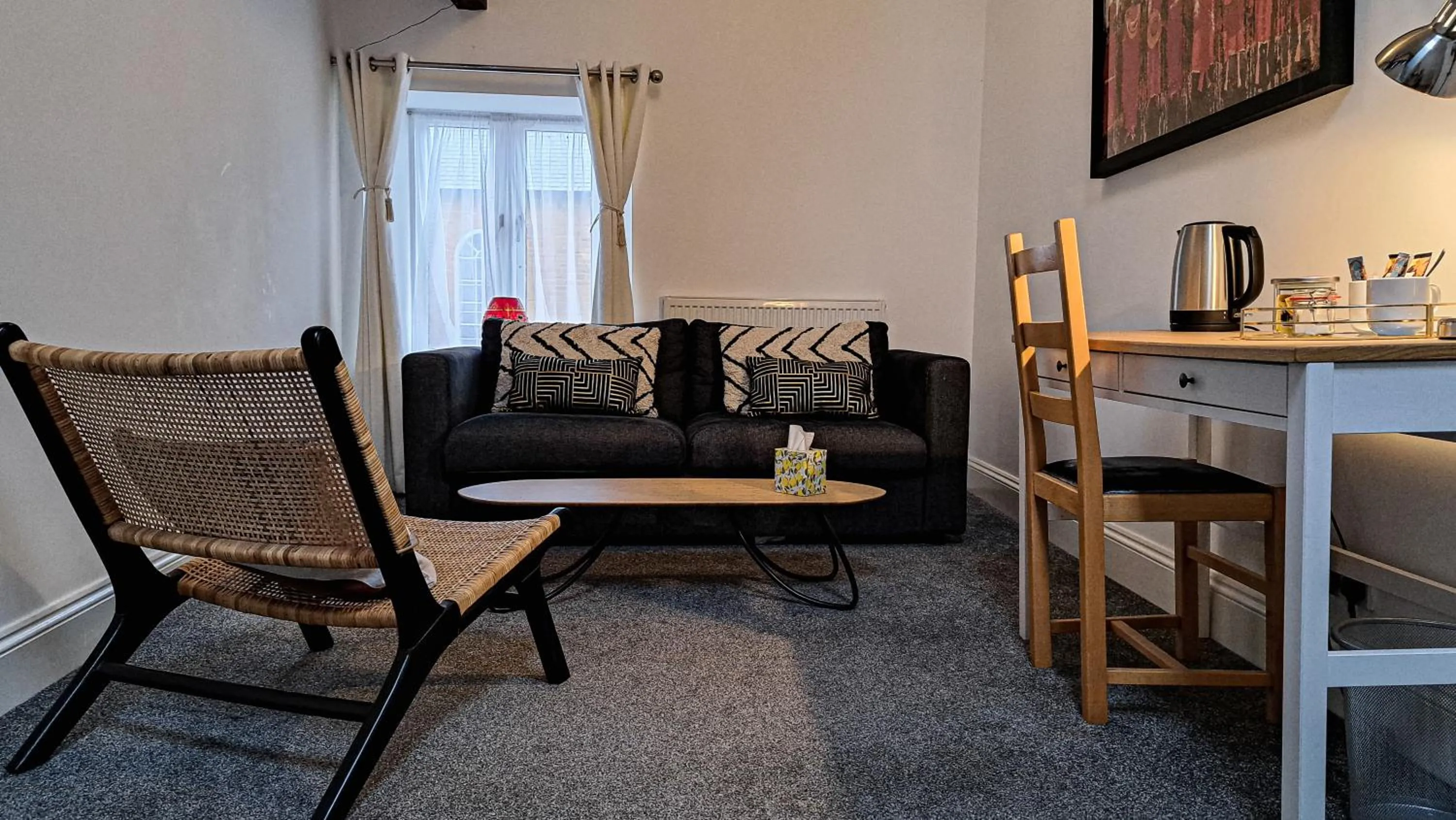Seating area in The Old Vicarage