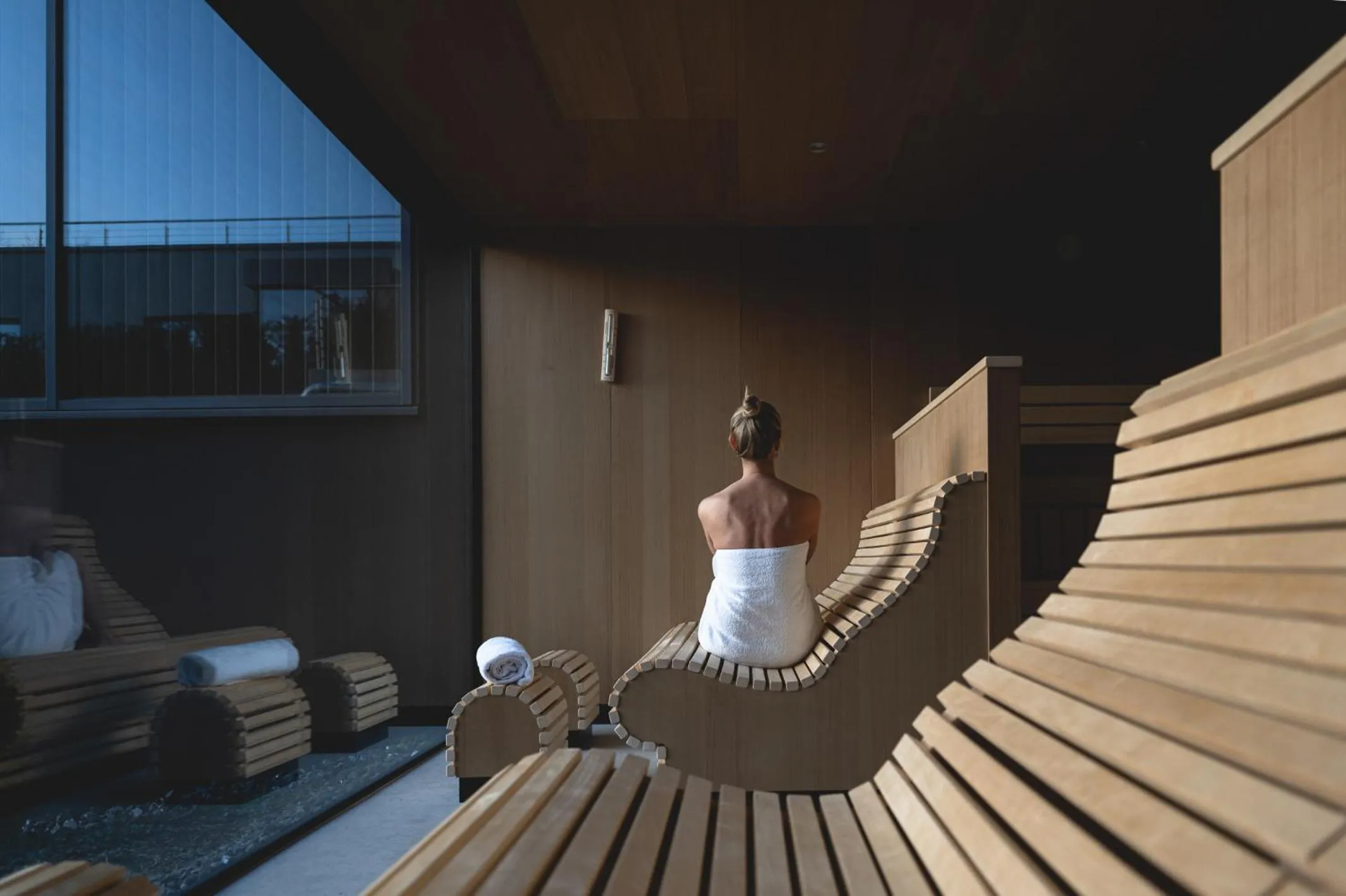 Sauna in Hotel VierJahreszeiten am Seilersee