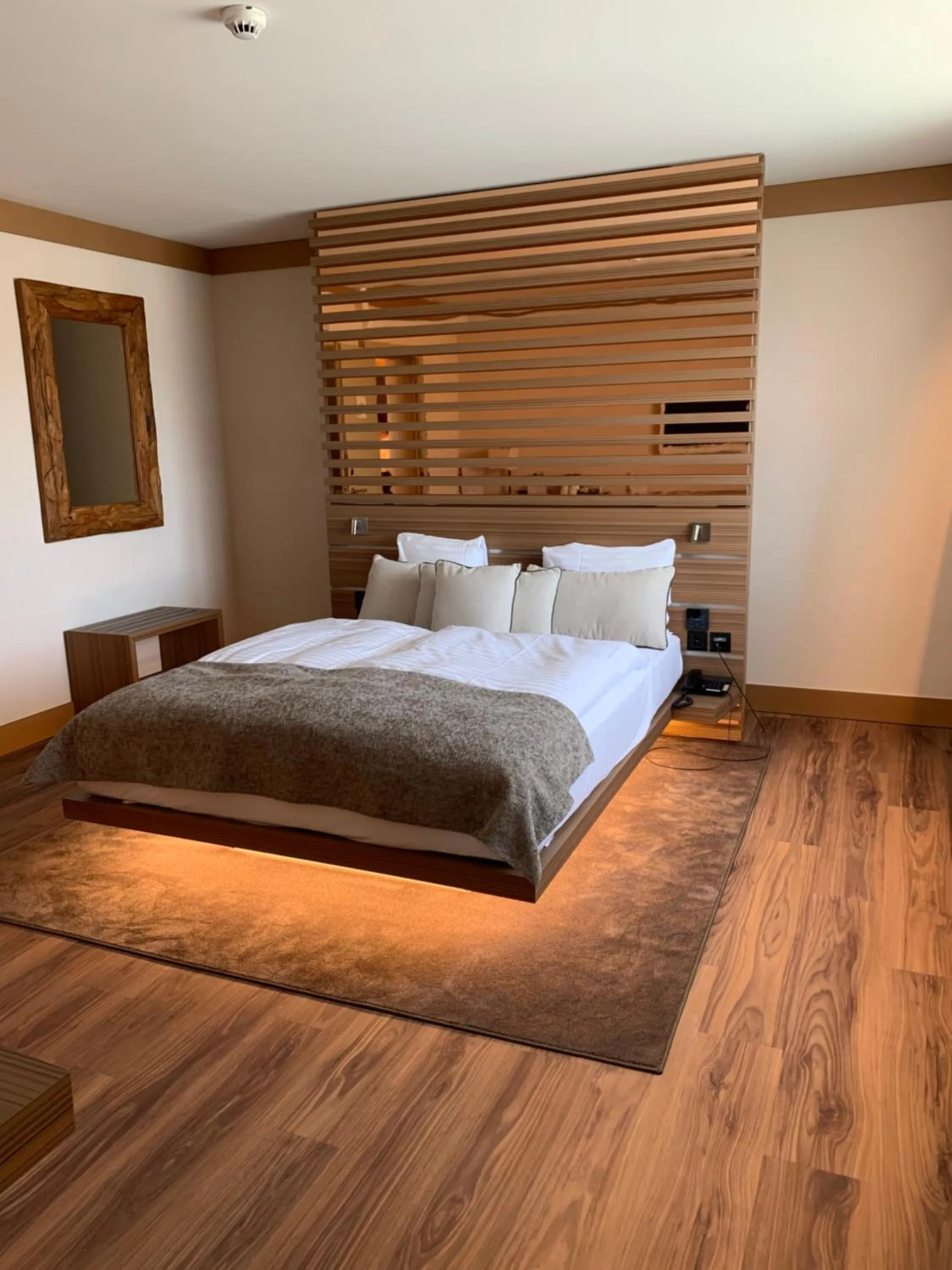 Photo of the whole room, Bed in Hôtel Rallye & Entrées aux Bains de la Gruyère