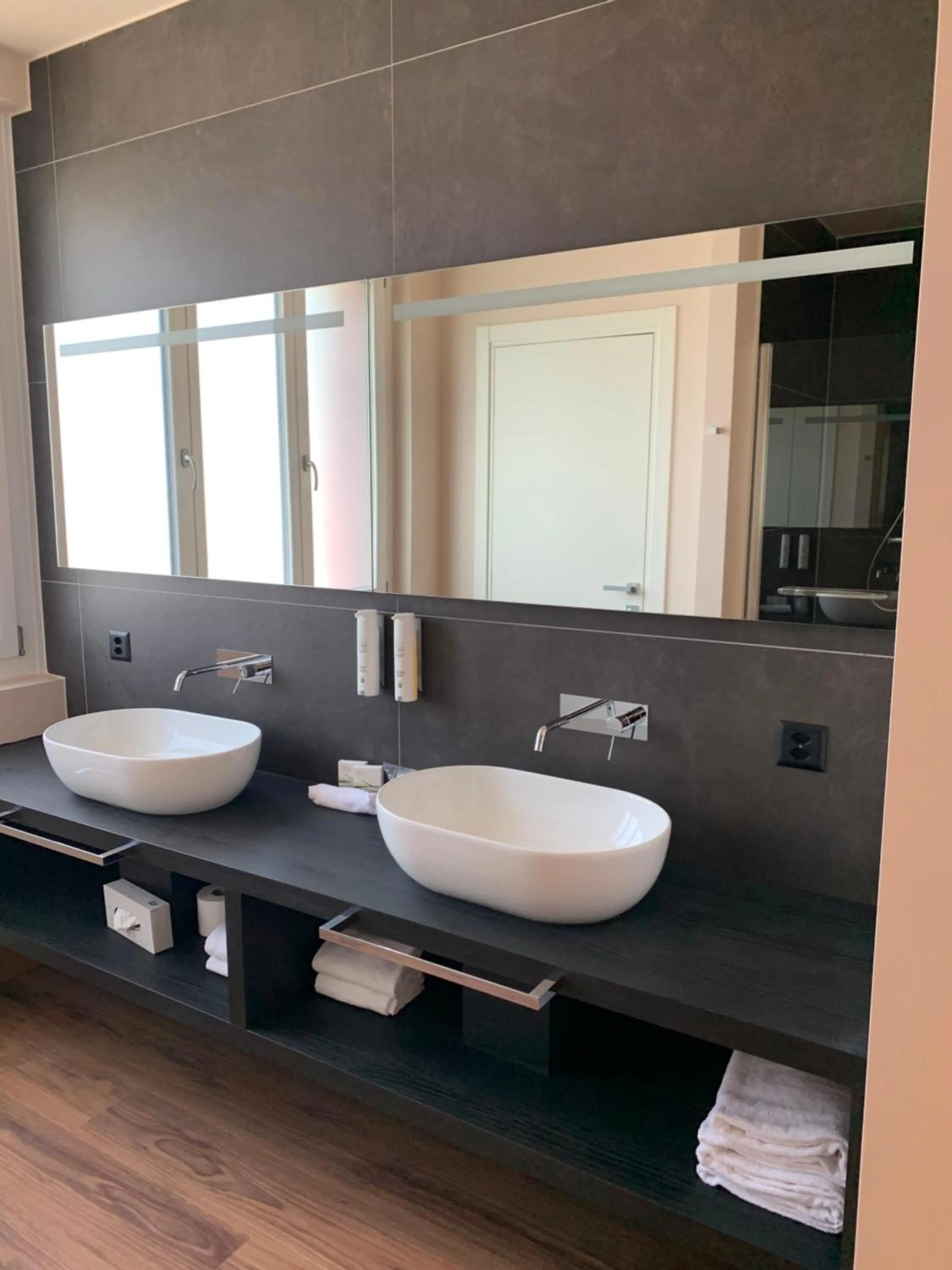 Bathroom in Hôtel Rallye & Entrées aux Bains de la Gruyère