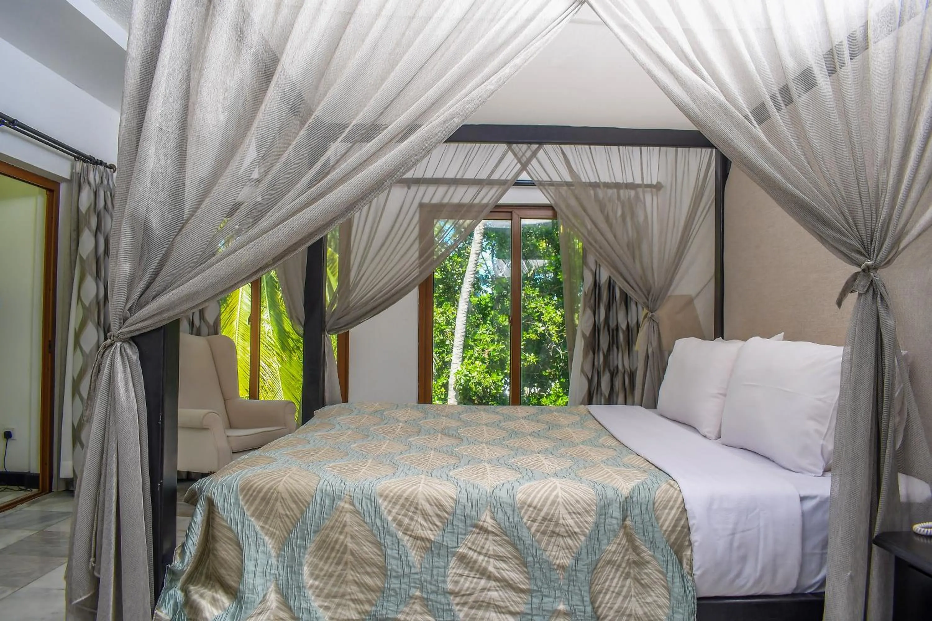 Bed in Cocoa Luxury Resort, Nyali, Mombasa