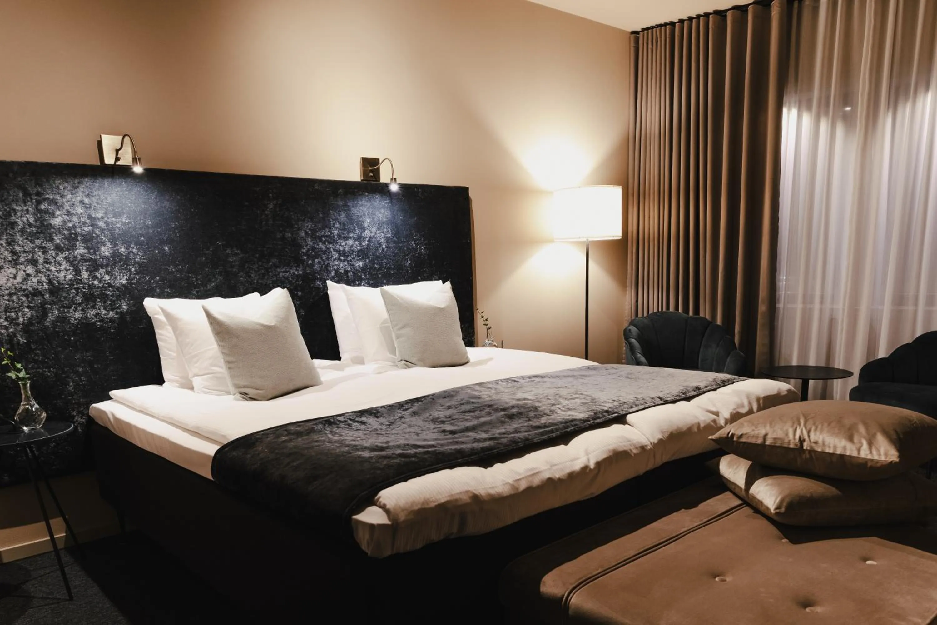 Bed in Hotell Viktors