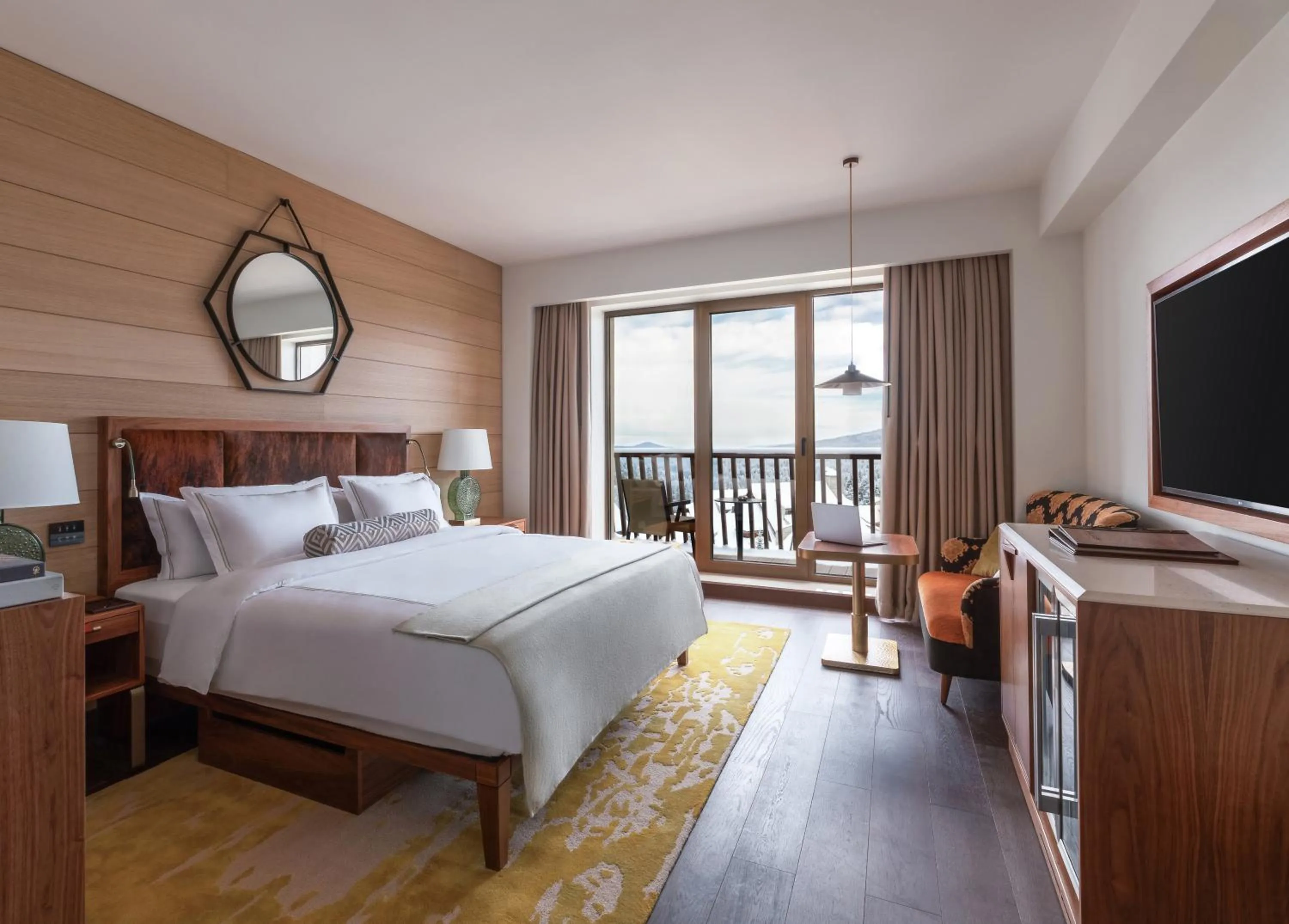 Bed in Viceroy Kopaonik Resort & Spa