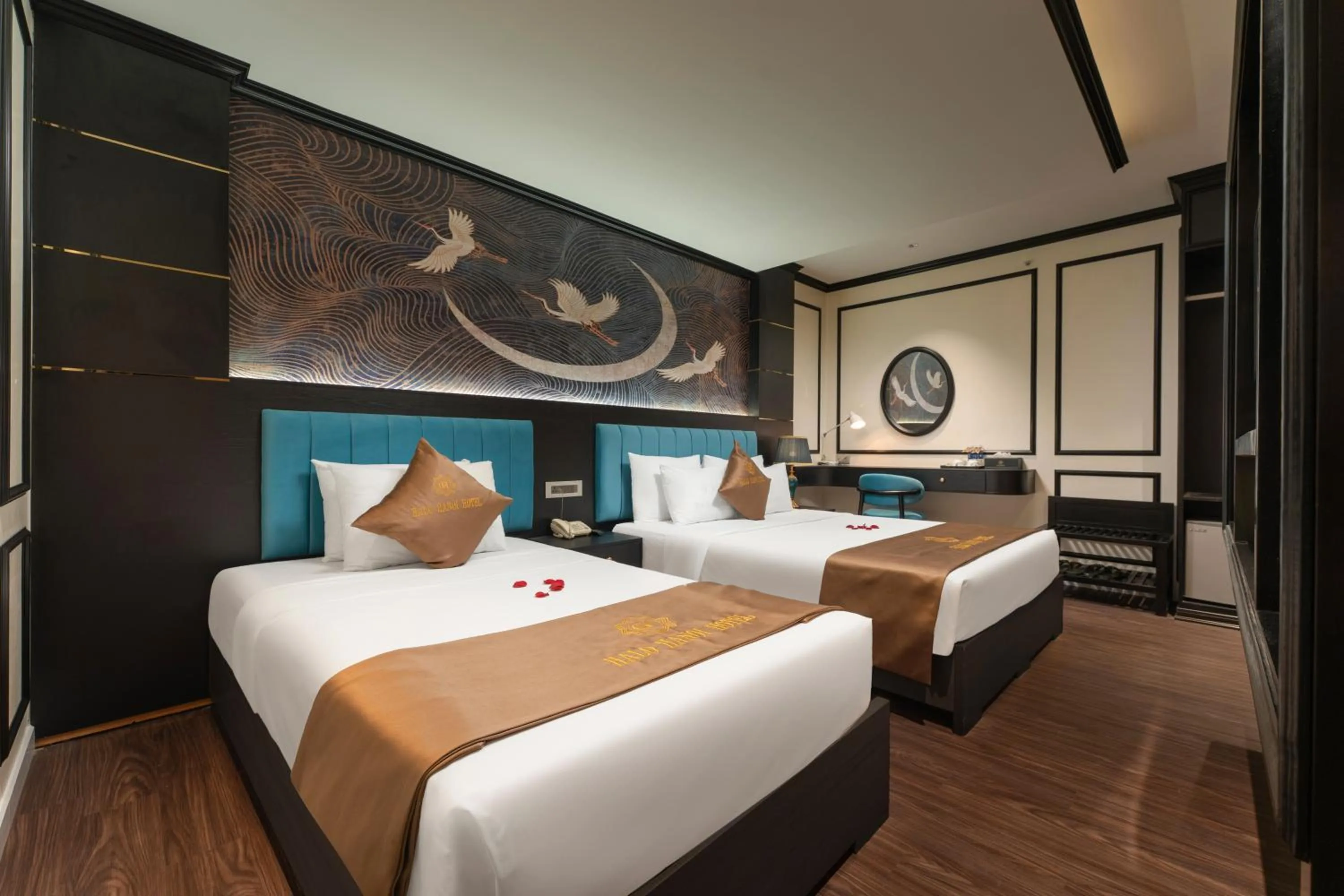 Bed in HALO HANOI HOTEL