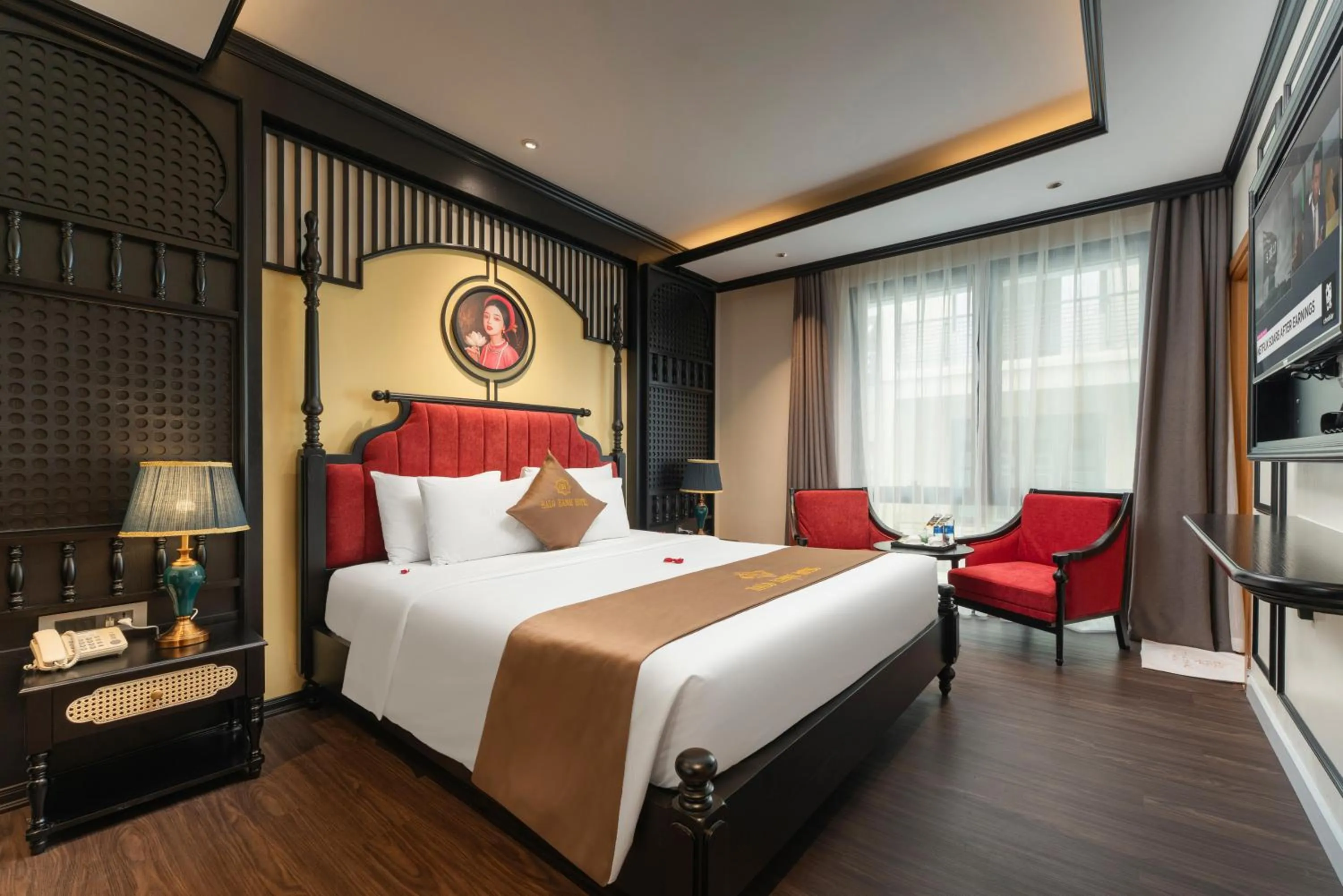 Bed in HALO HANOI HOTEL