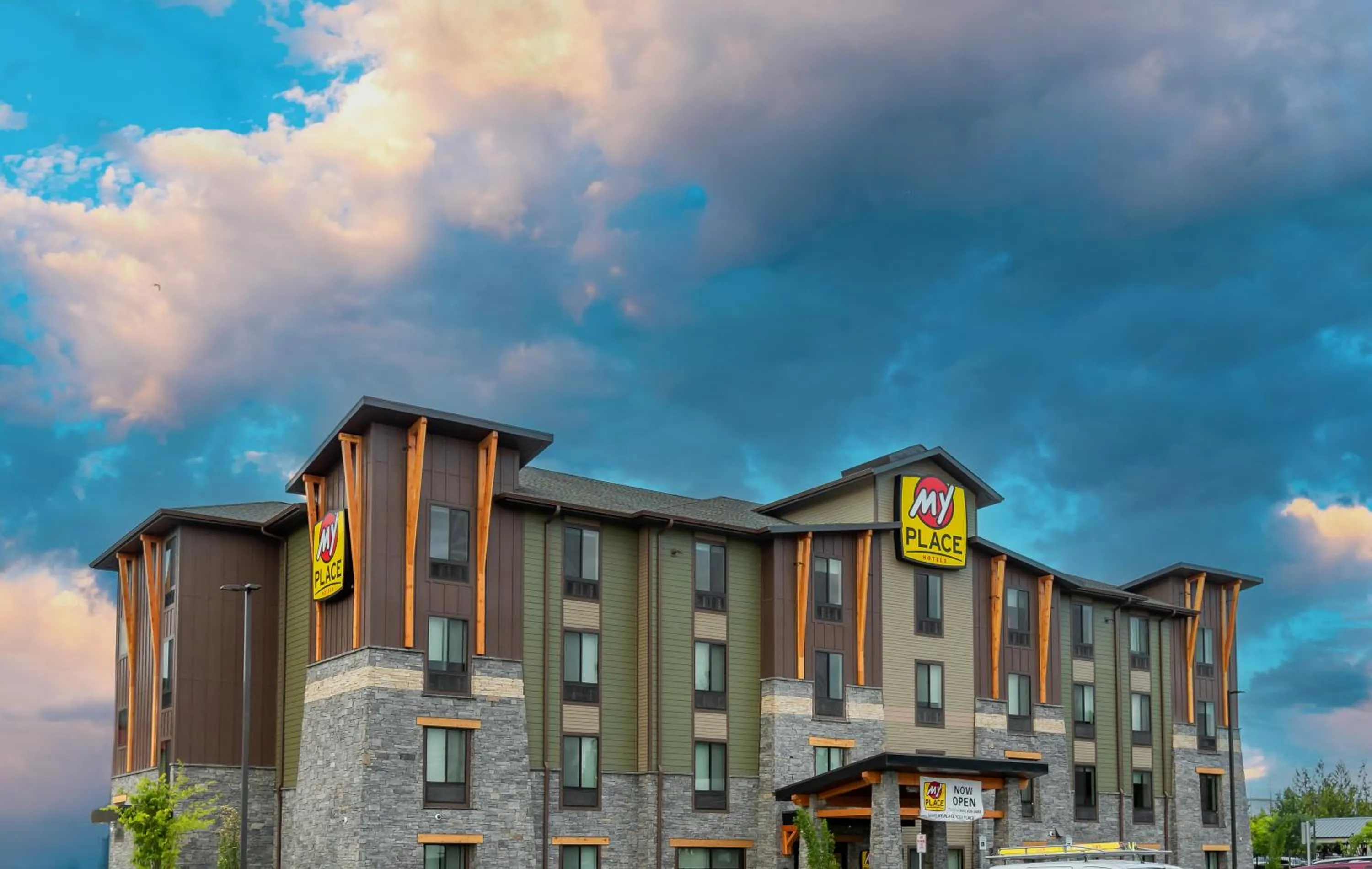 Property building in My Place Hotel-Portland East, OR