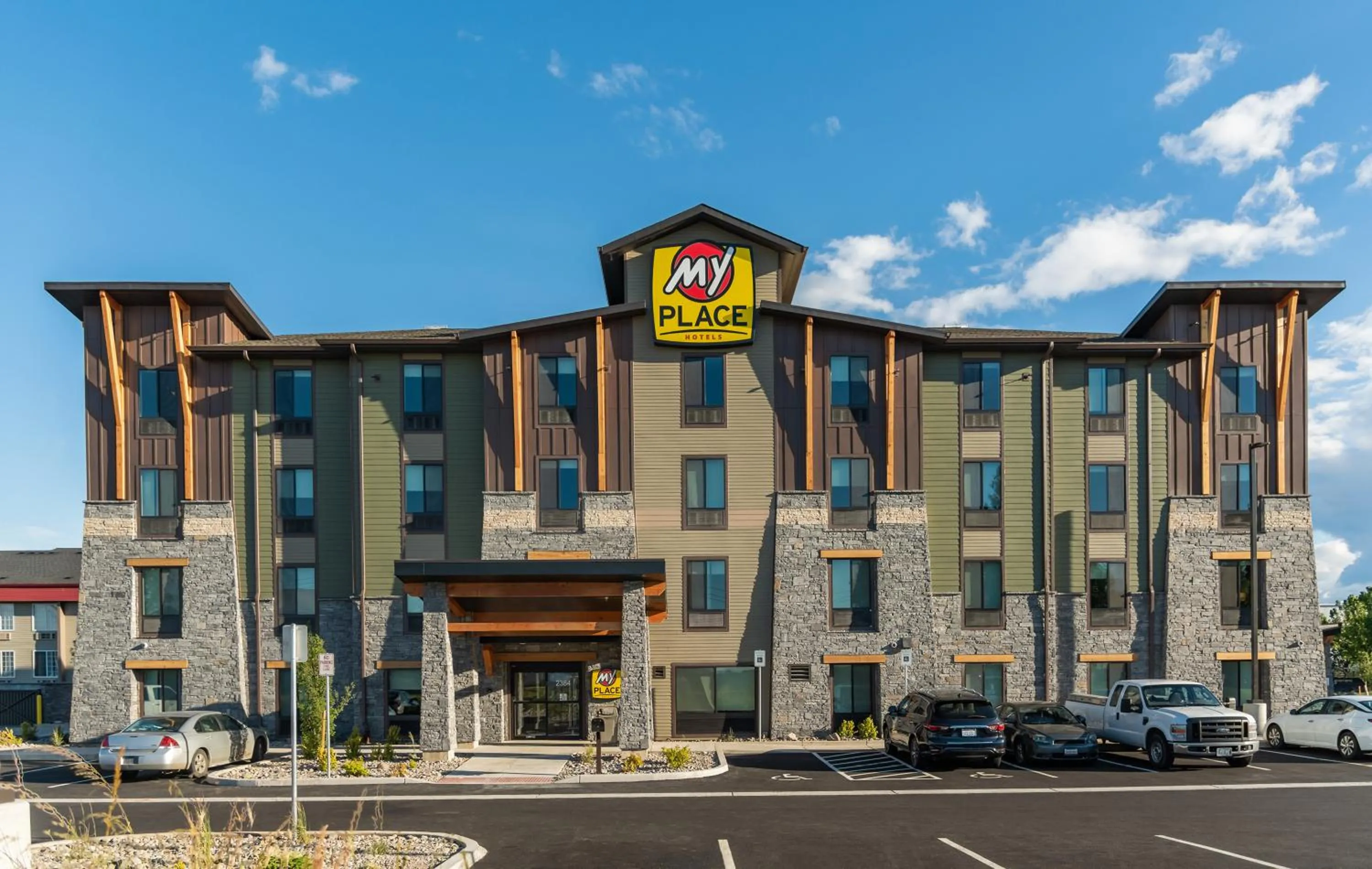 Property building in My Place Hotel-Portland East, OR