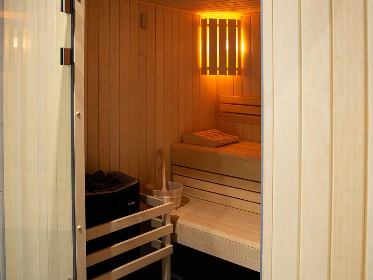 Sauna, Bed in Résidence Pierre & Vacances Premium Horizon Golf
