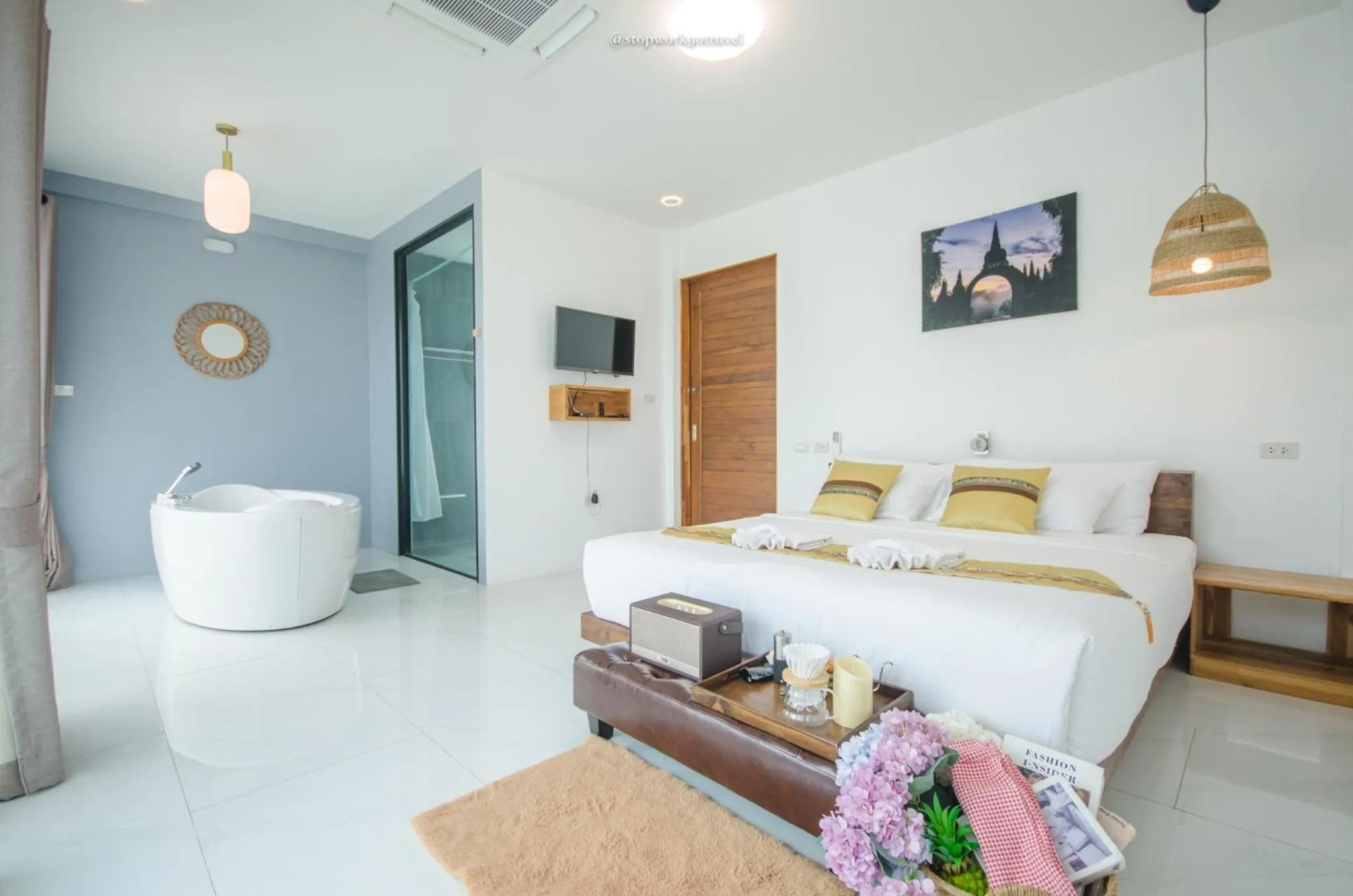 Bed in Caligo Resort