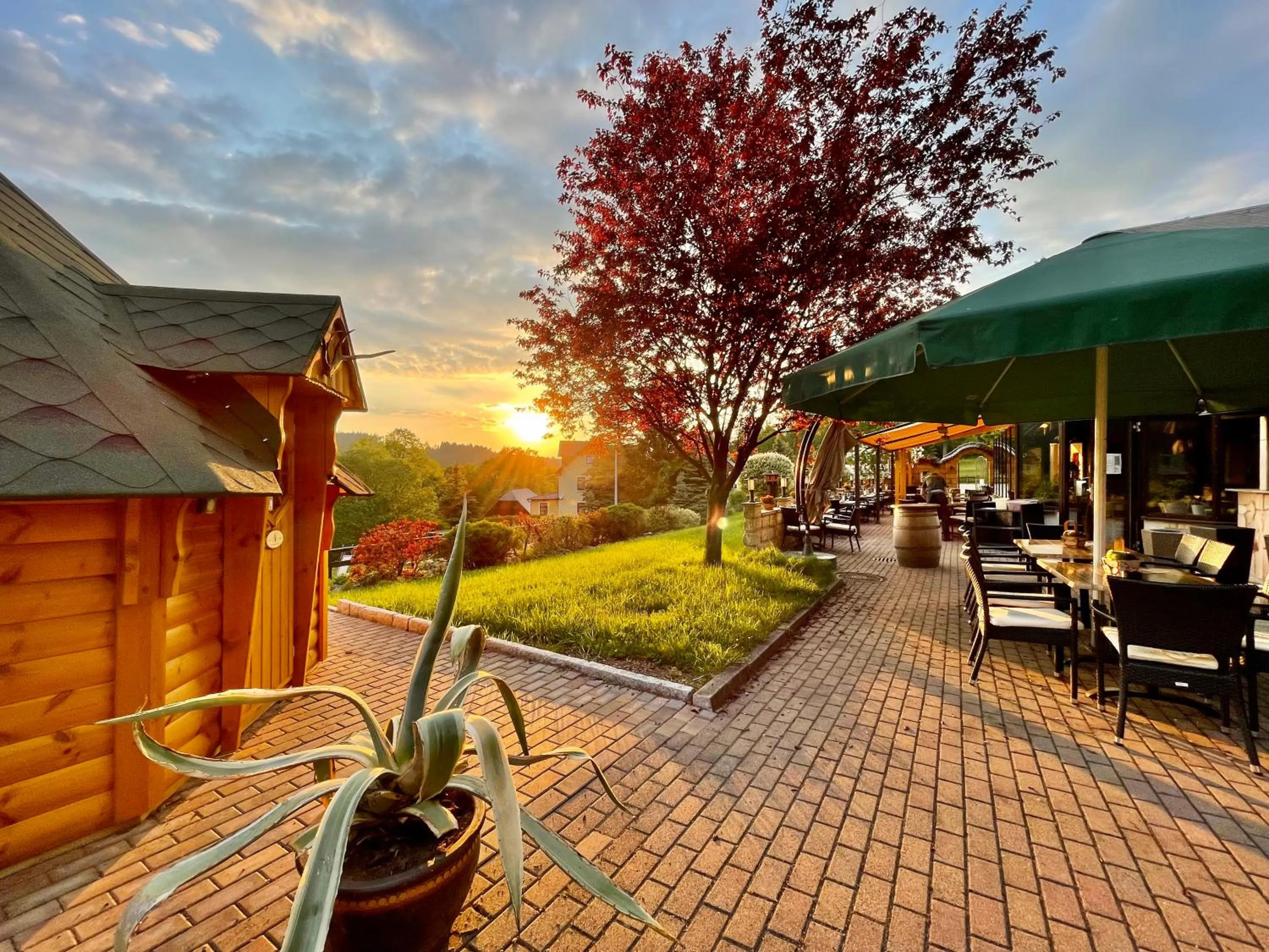 Garden in Naturhotel Gasthof Bärenfels