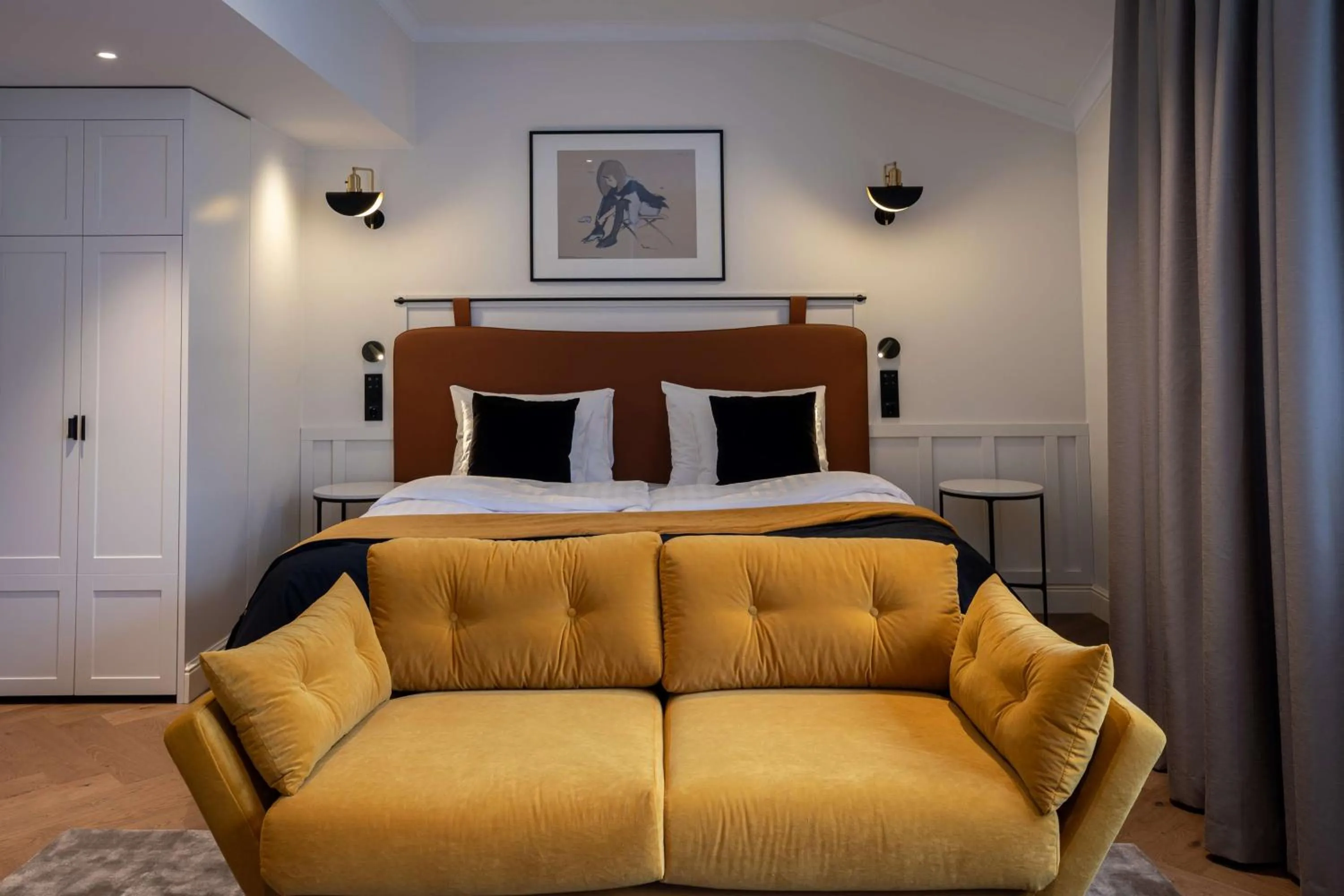 Bedroom, Bed in Scandic Grand Central Helsinki