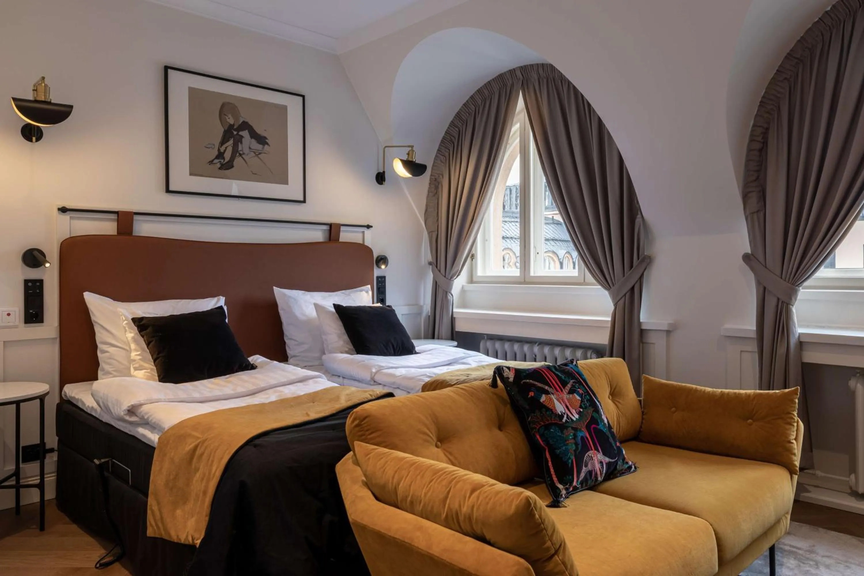 Bedroom, Bed in Scandic Grand Central Helsinki