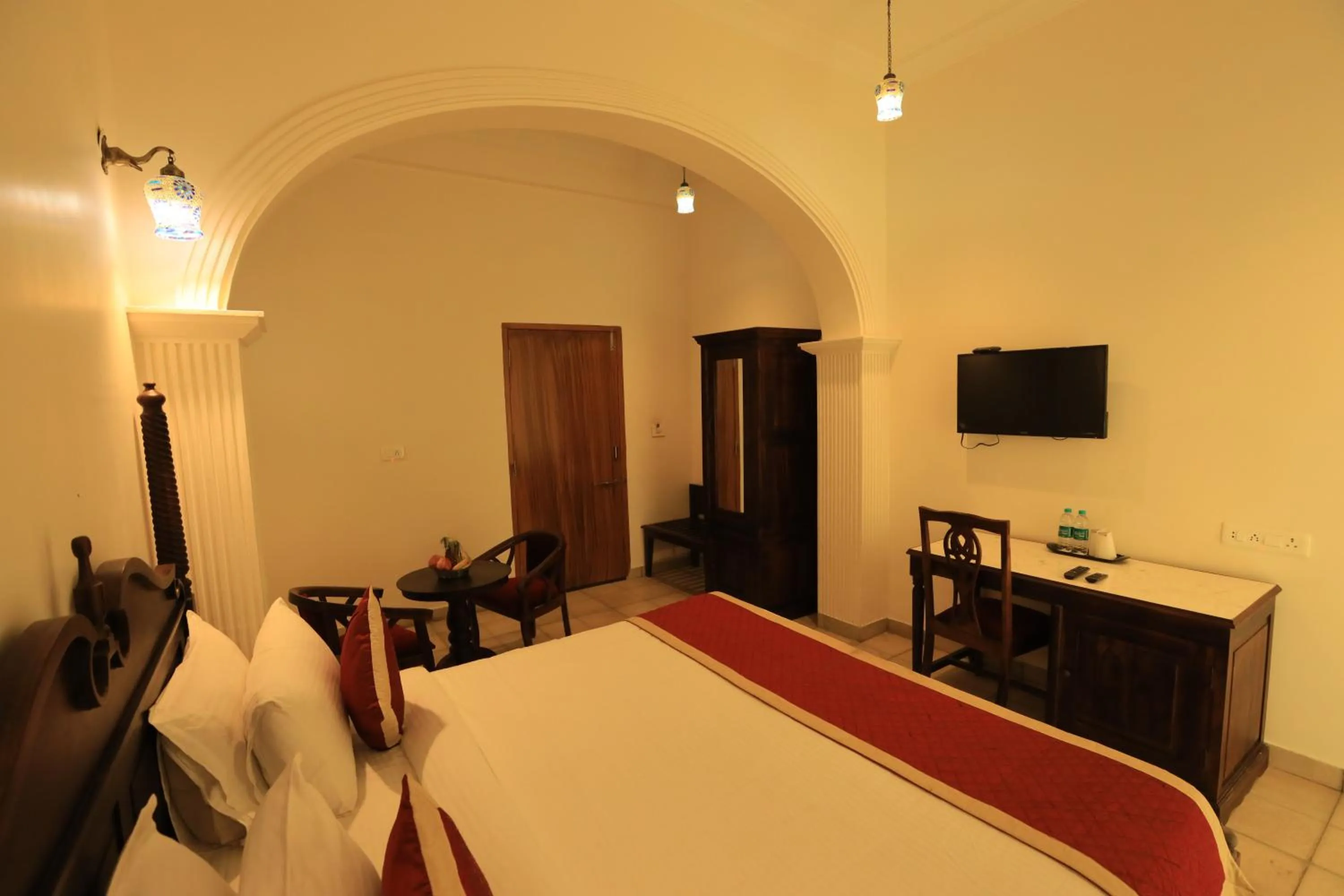 Bedroom, Bed in Rangmahal Pushkar by DIV HOSPITALITY
