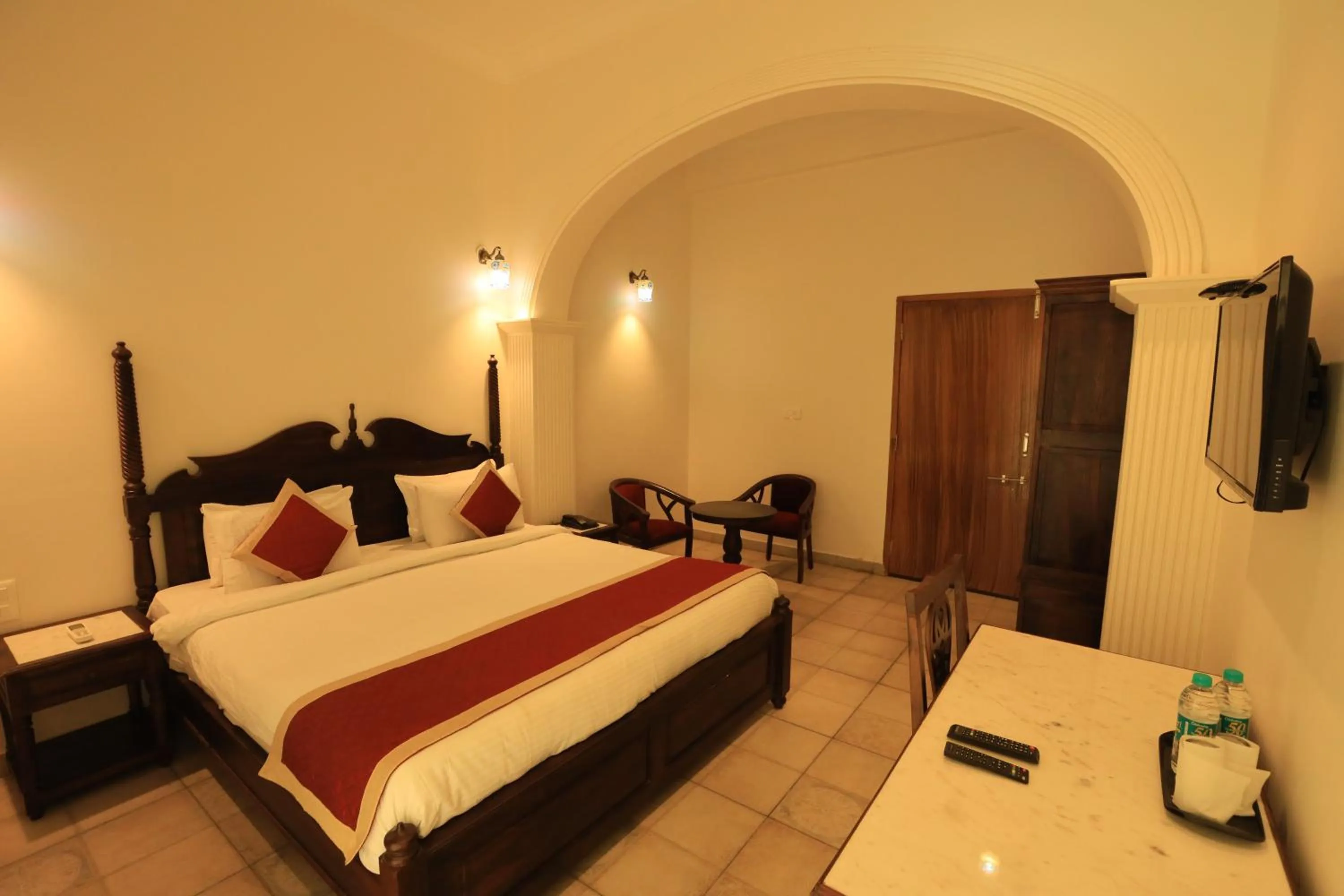 Bedroom, Bed in Rangmahal Pushkar by DIV HOSPITALITY