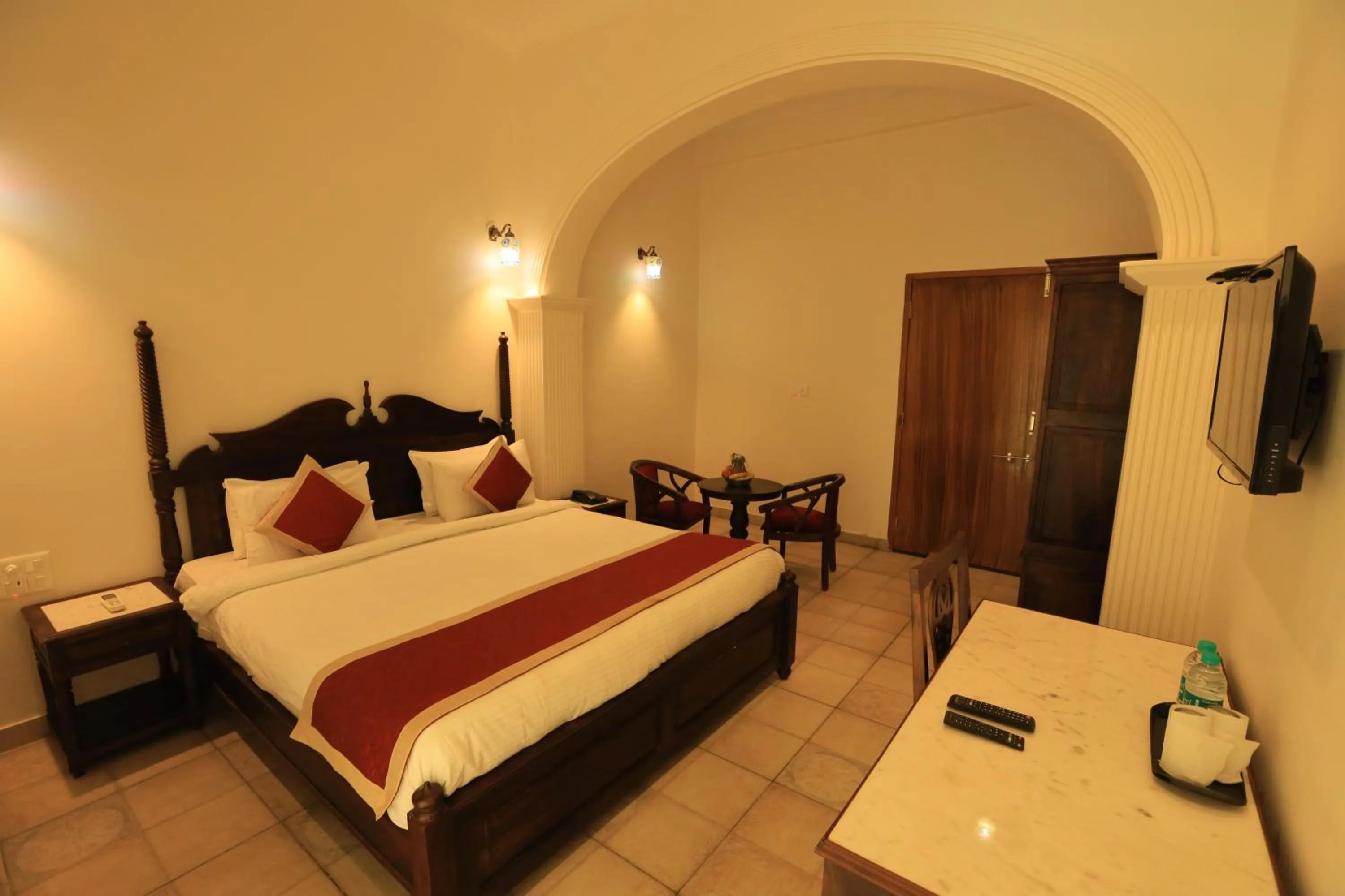 Bedroom, Bed in Rangmahal Pushkar by DIV HOSPITALITY
