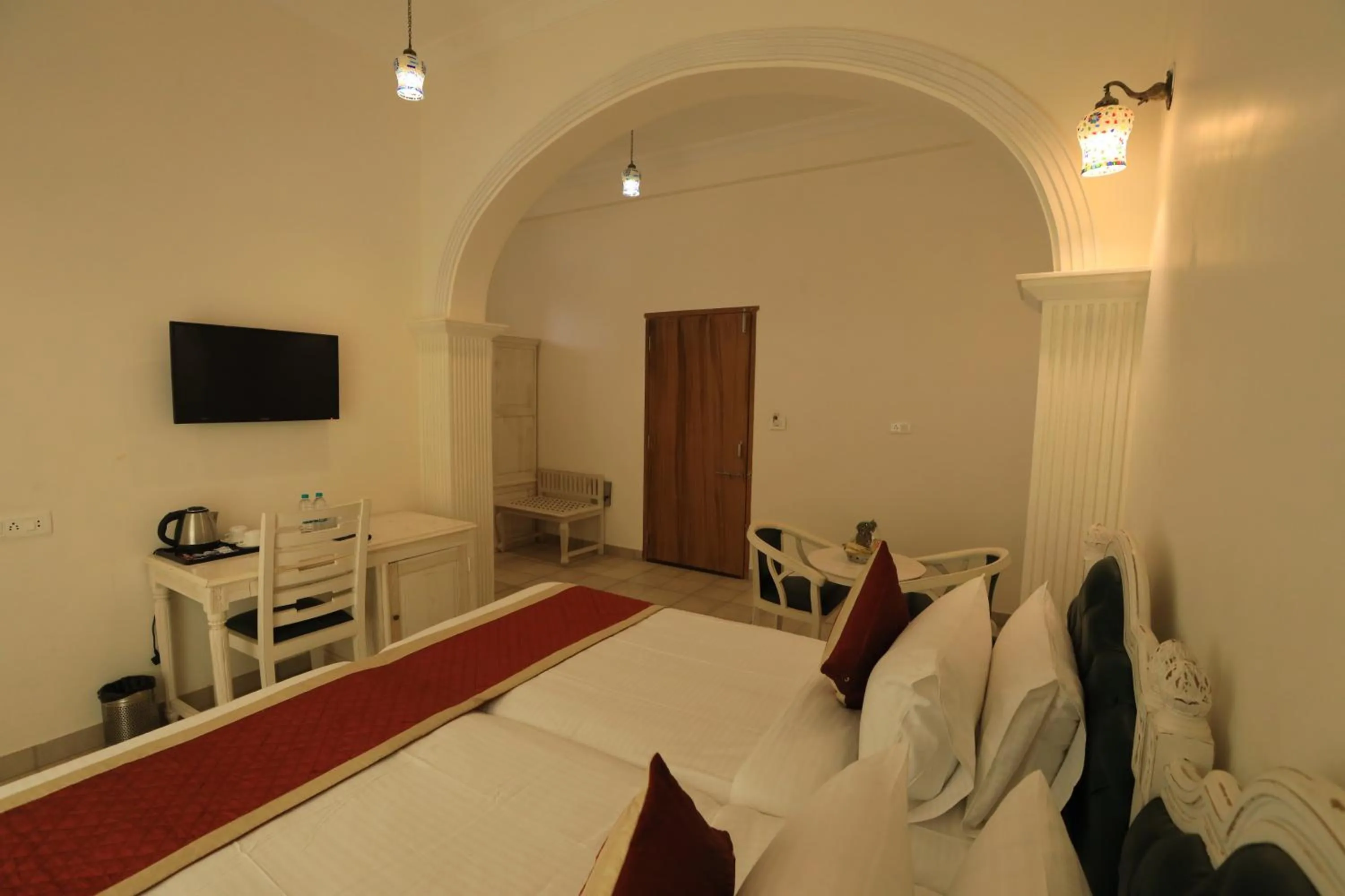 Bedroom, Bed in Rangmahal Pushkar by DIV HOSPITALITY