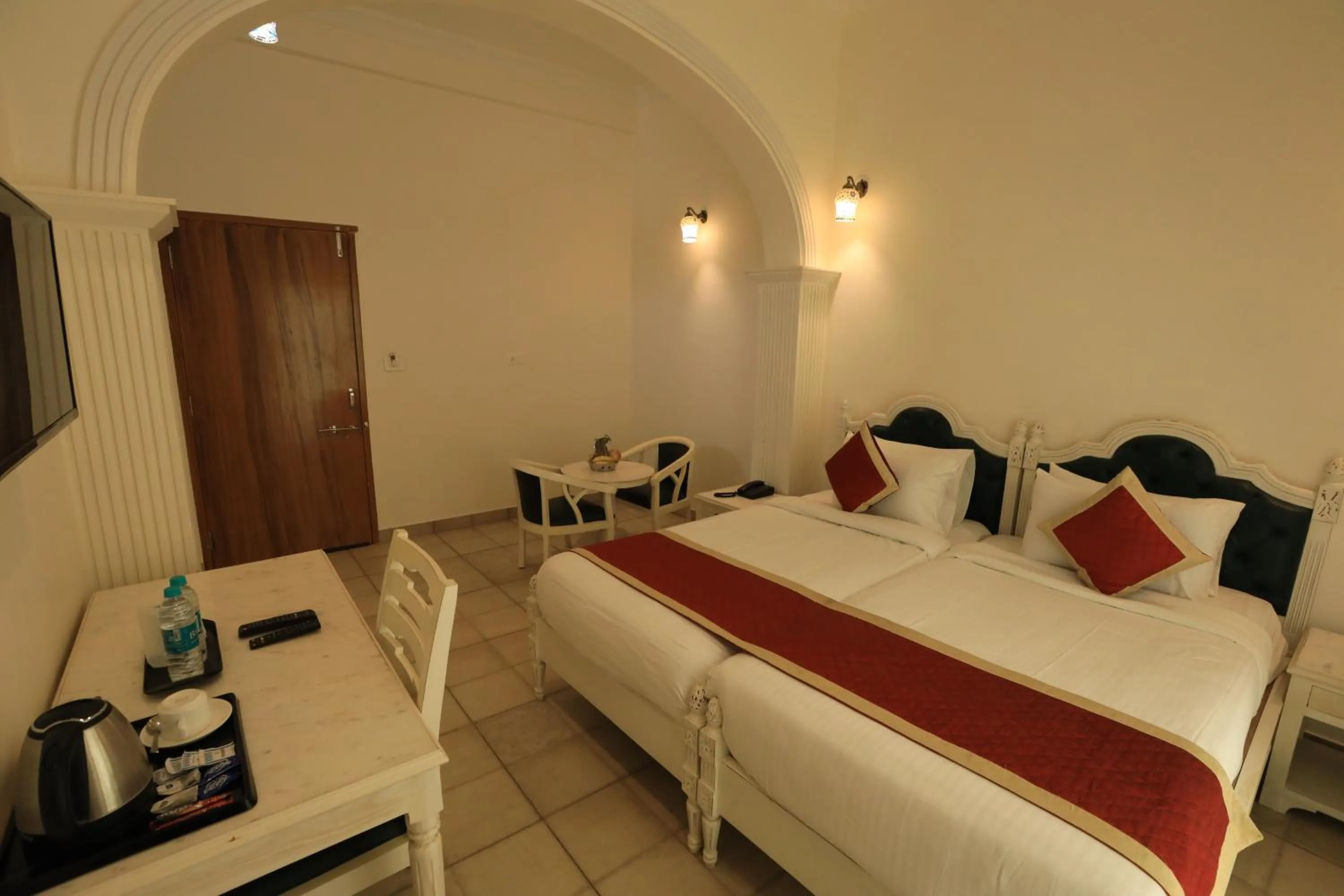 Bedroom, Bed in Rangmahal Pushkar by DIV HOSPITALITY