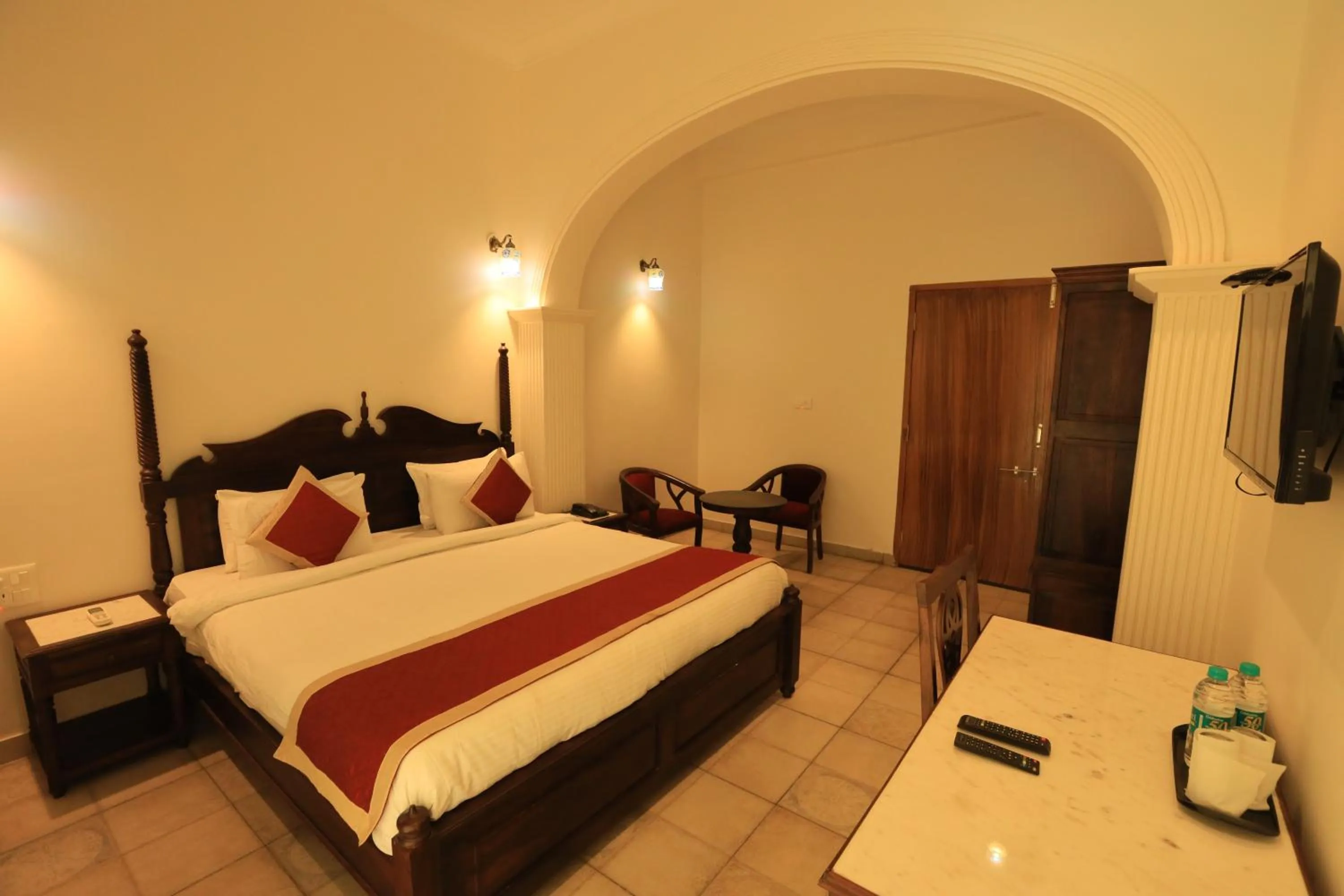 Bedroom, Bed in Rangmahal Pushkar by DIV HOSPITALITY