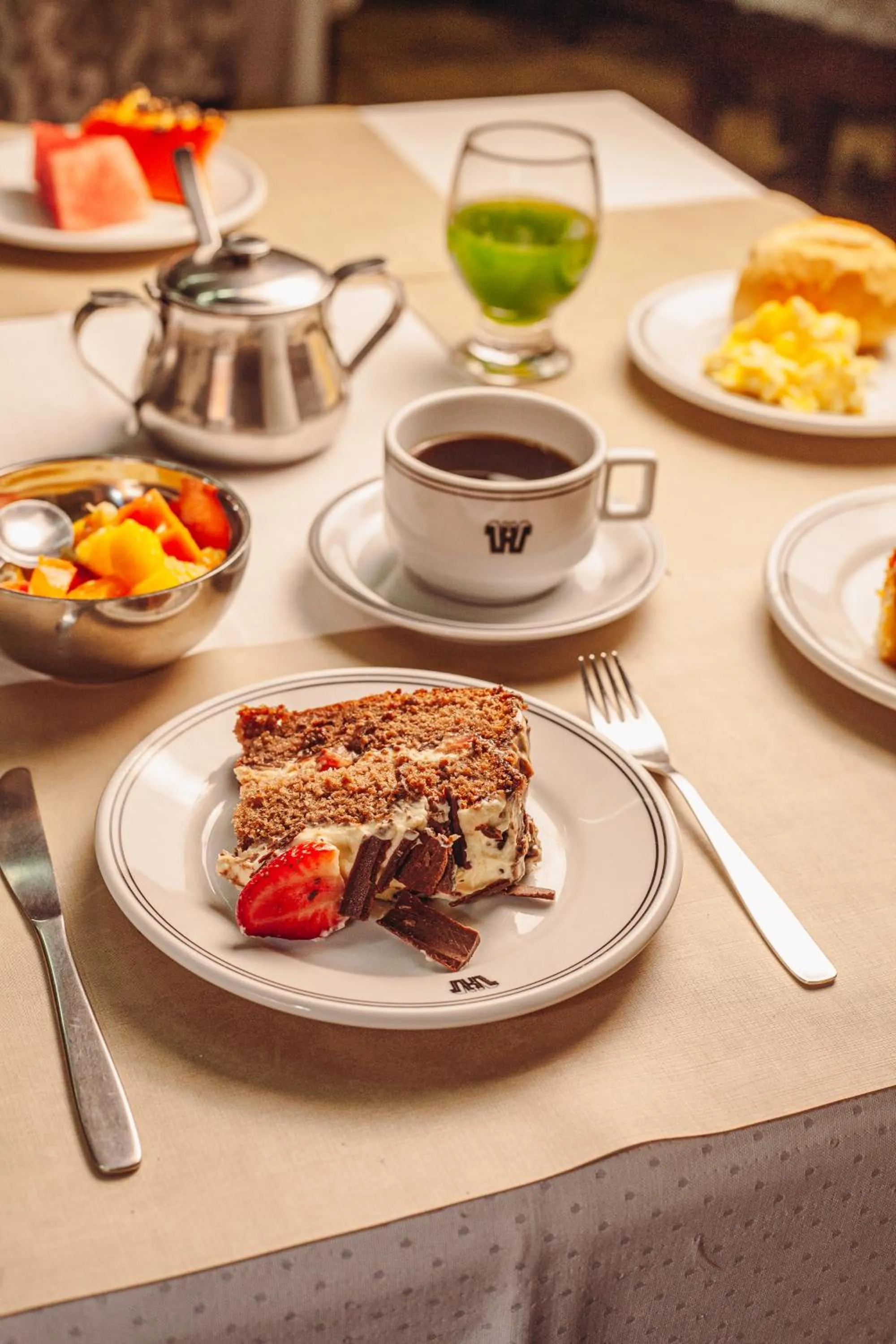 Continental breakfast in Hotel San Silvestre