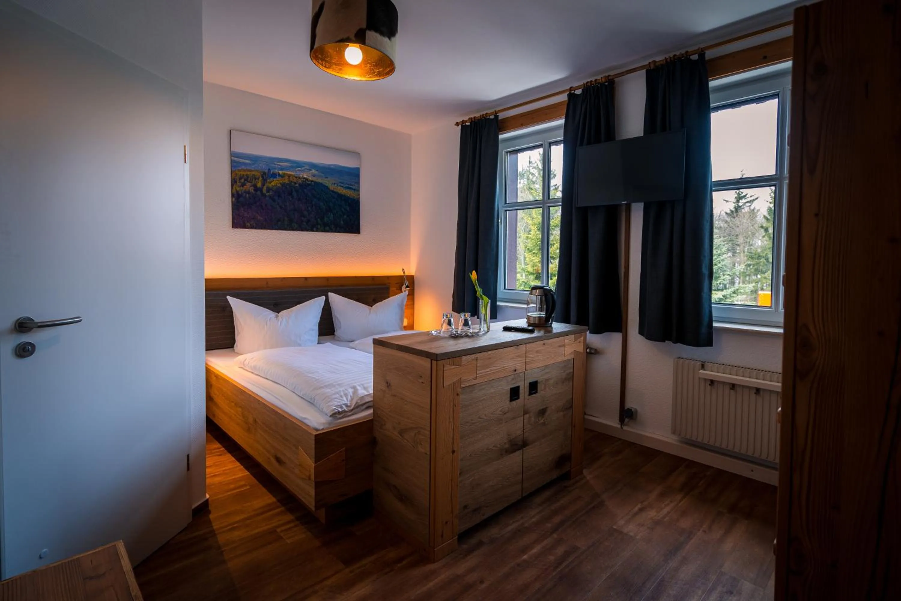 Bed in Berghotel Bärenstein