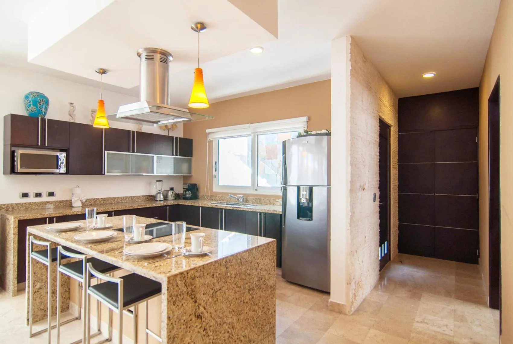 kitchen in Exceptional Location Near Beach, Pool-View Balcony