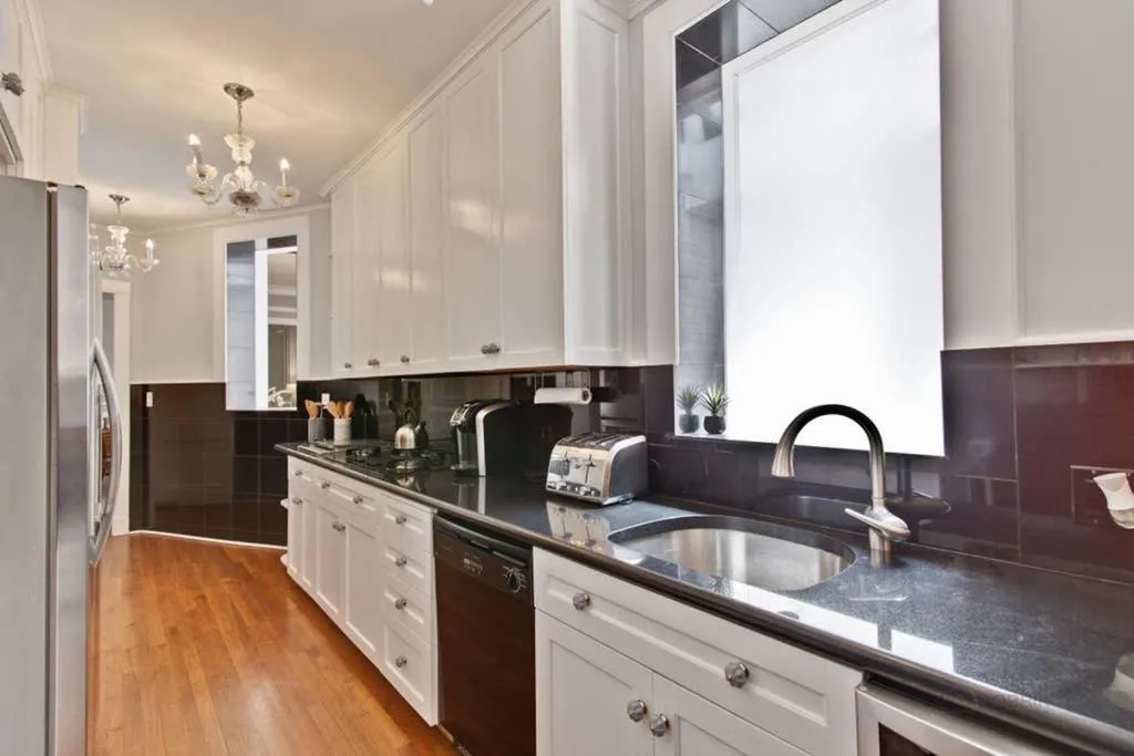 Kitchen or kitchenette in Historic luxury Townhouse in Downtown Chicago