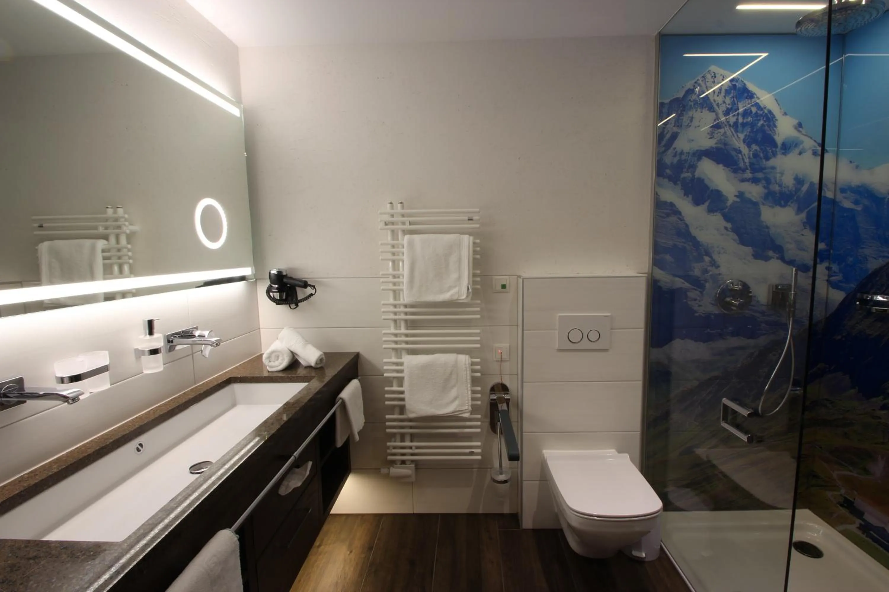 Bathroom in Hotel Garni Monte Bianco