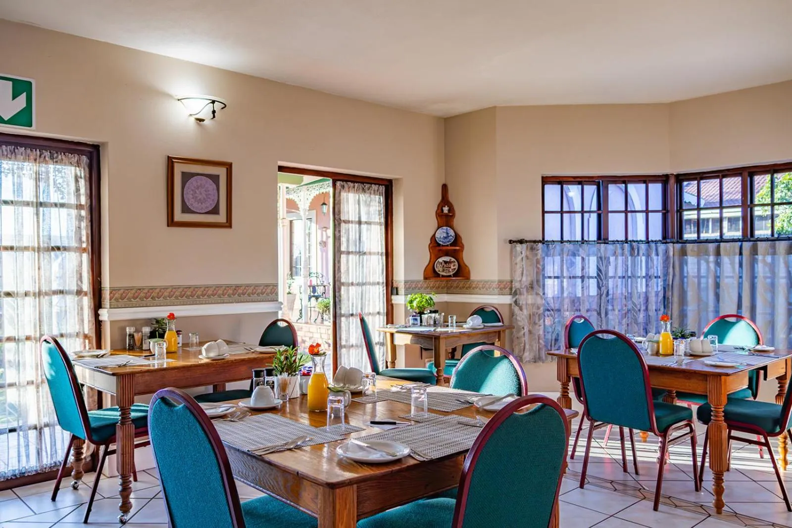 Dining area in Westlodge at Graskop B&B