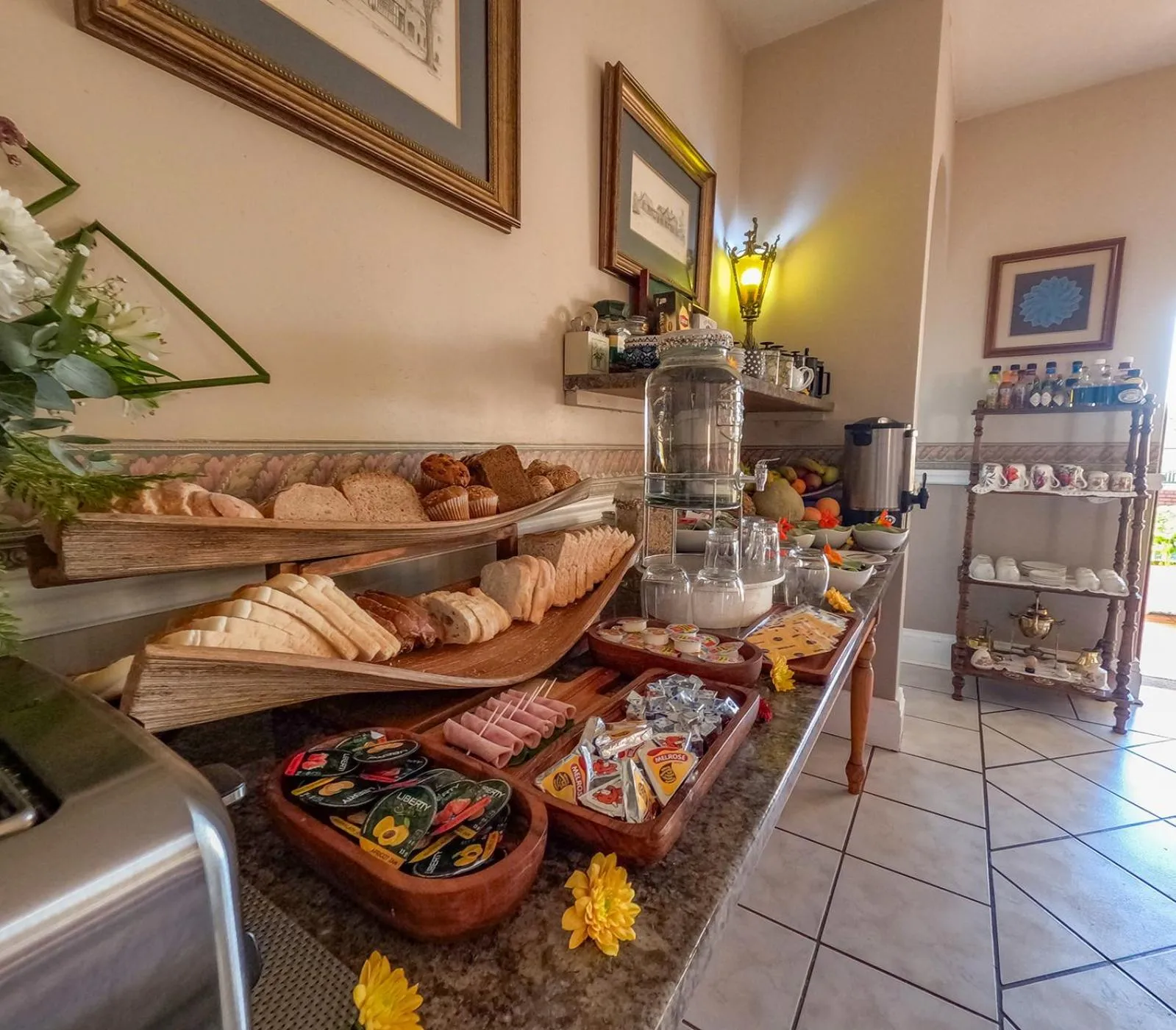 Continental breakfast in Westlodge at Graskop B&B