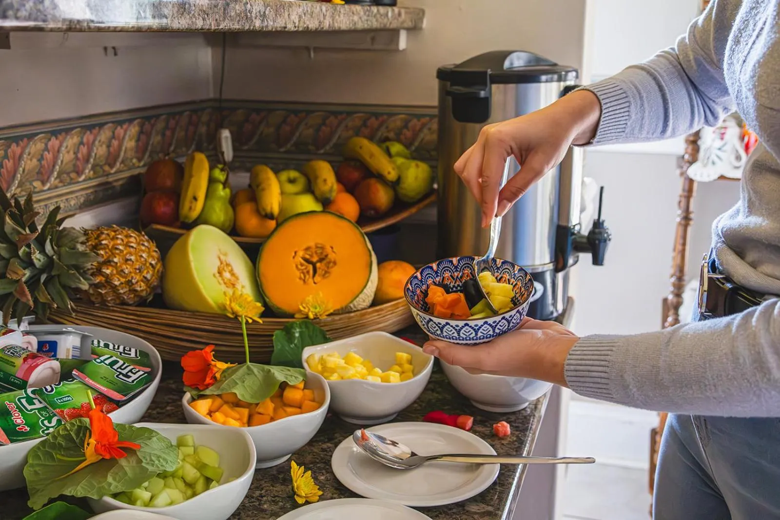 Continental breakfast in Westlodge at Graskop B&B