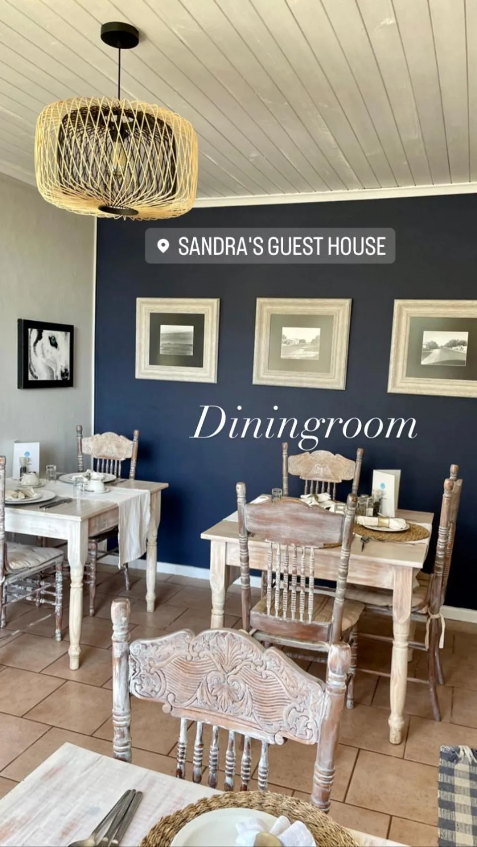 Dining area in Sandra's Guest House