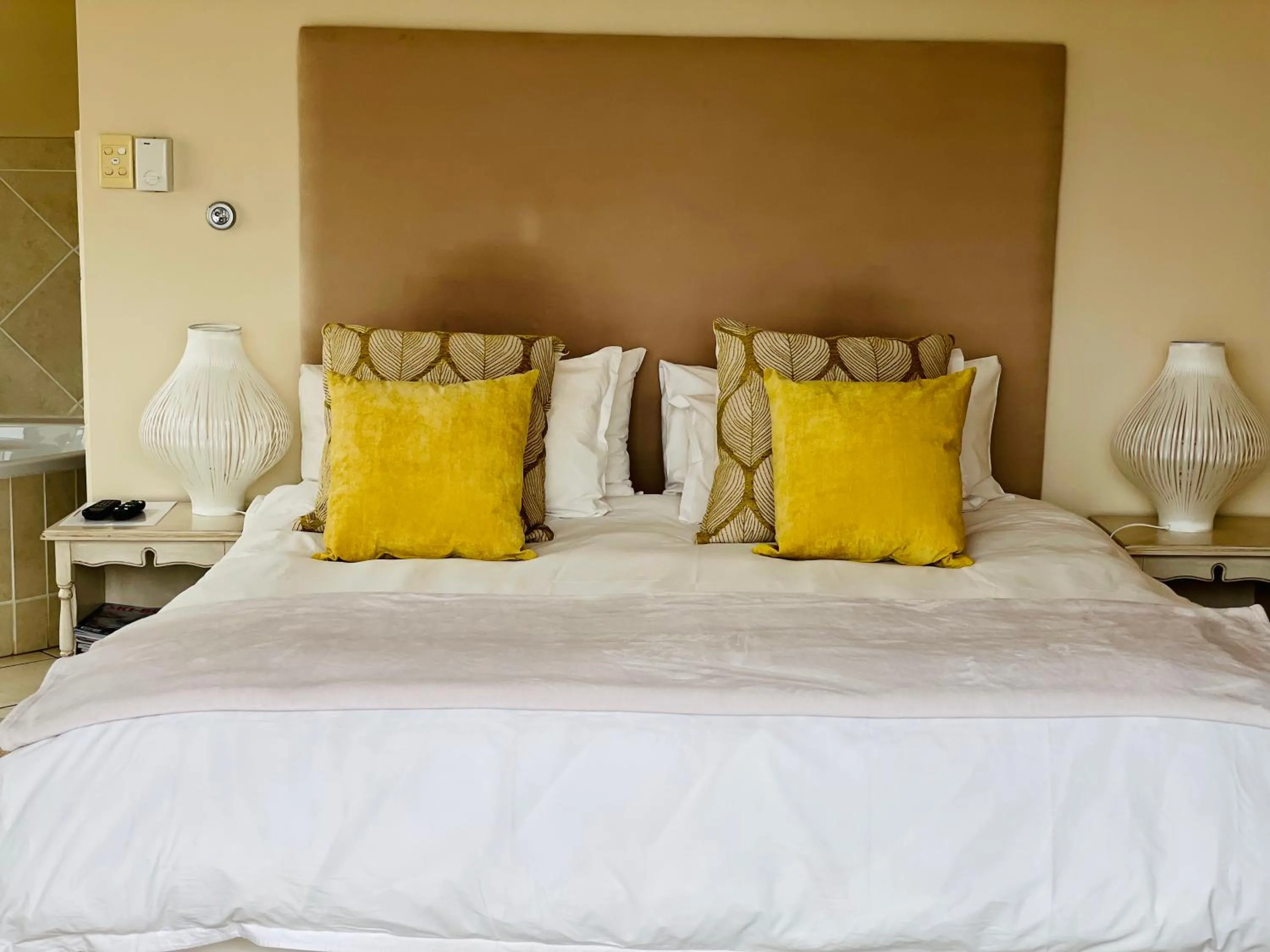 Bed in Sandra's Guest House